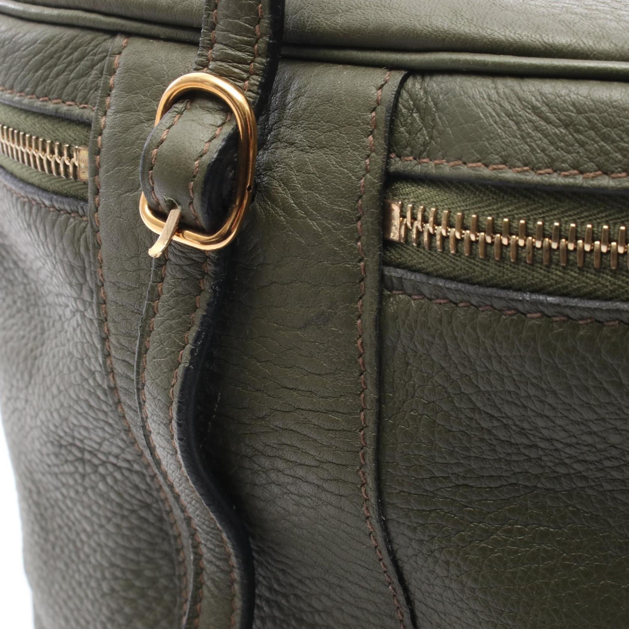 Hermes Intercity Khaki Taurillon Clemence Leather Handbag (Pre-Owned)
