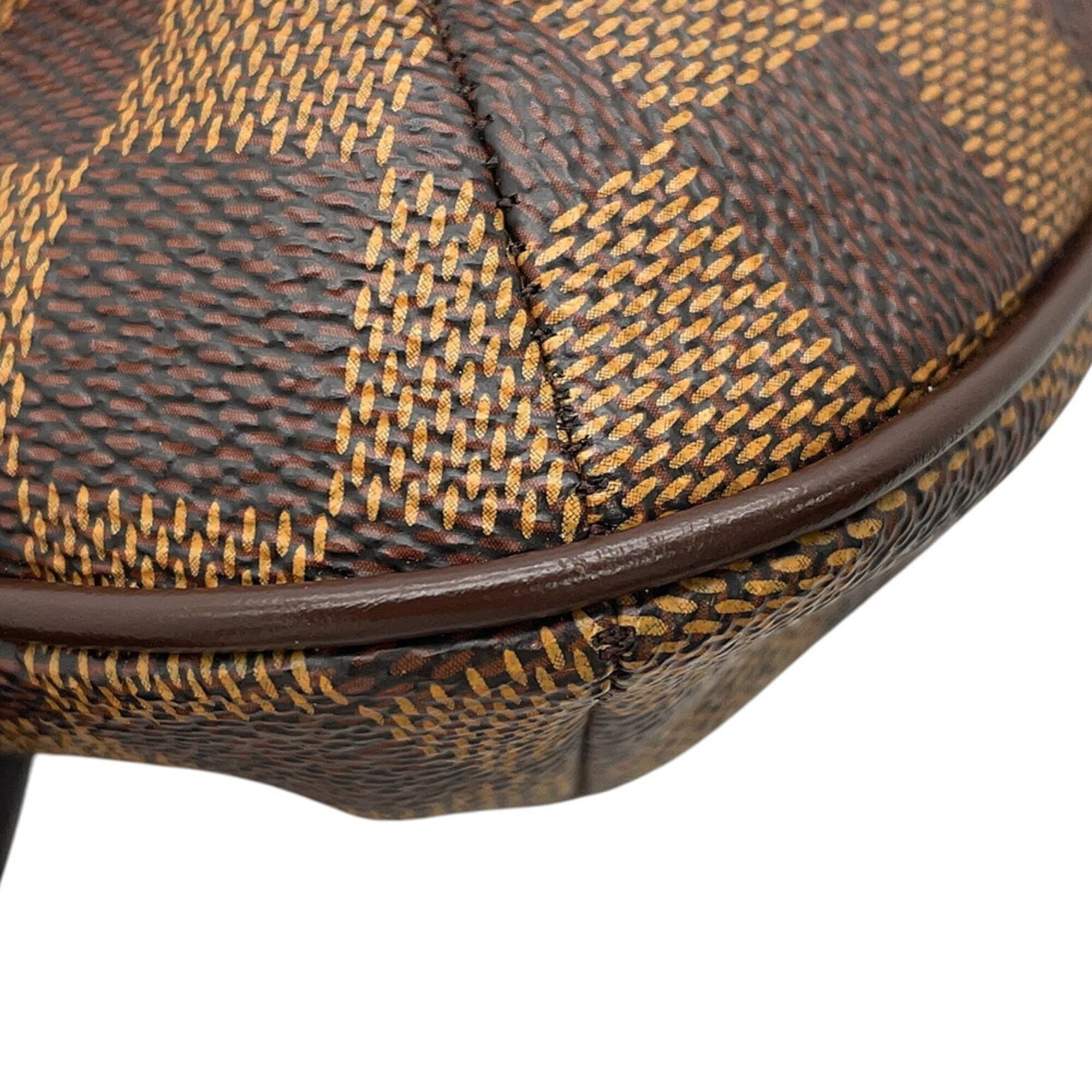 Louis Vuitton Damier Damier Canvas Ebene Orange Handbag Shoulder Bag (Pre-Owned)