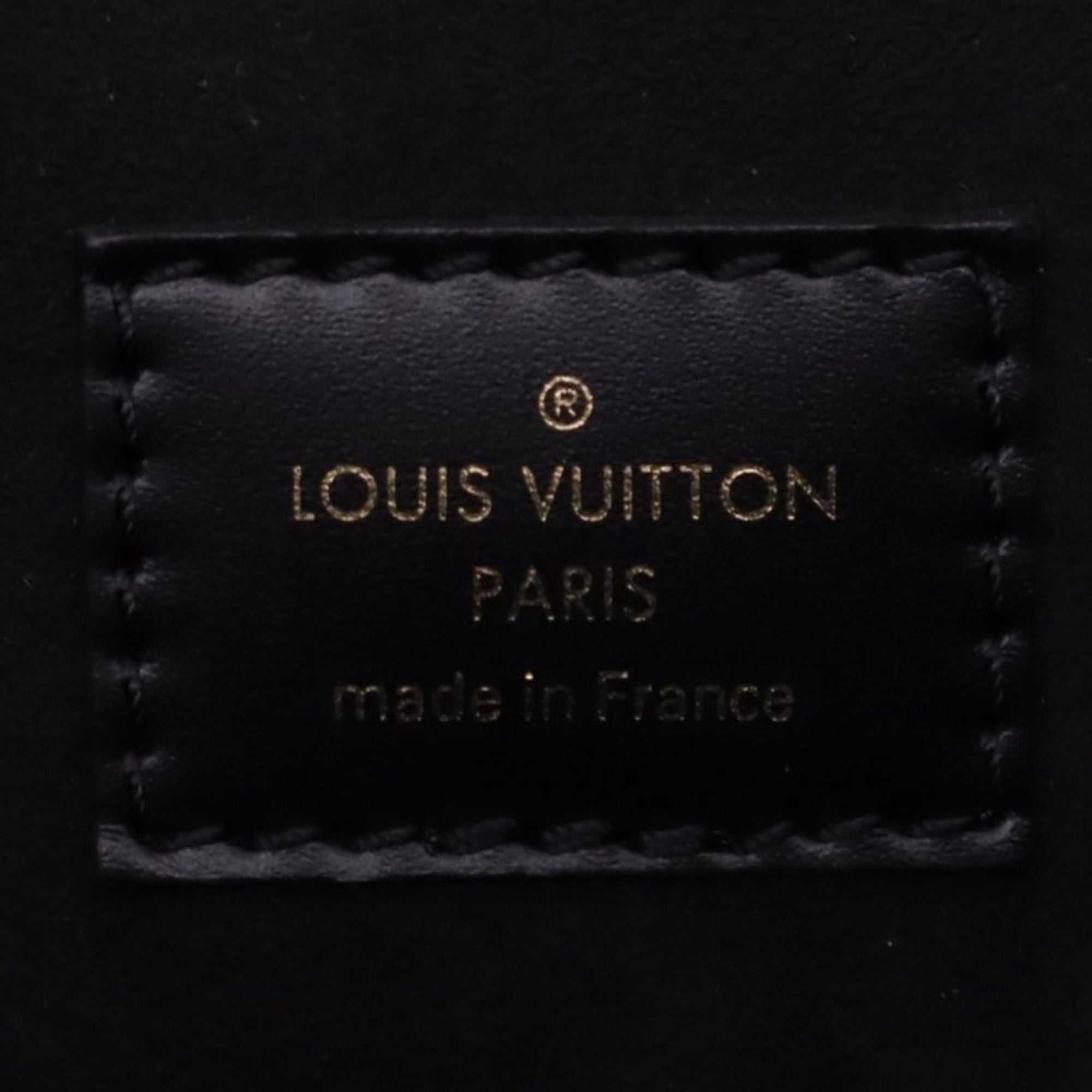 Louis Vuitton Black Leather Shoulder Bag (Pre-Owned)