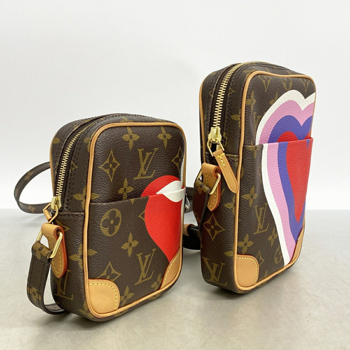 Louis Vuitton Brown Red Color Shoulder Bag (Pre-Owned)