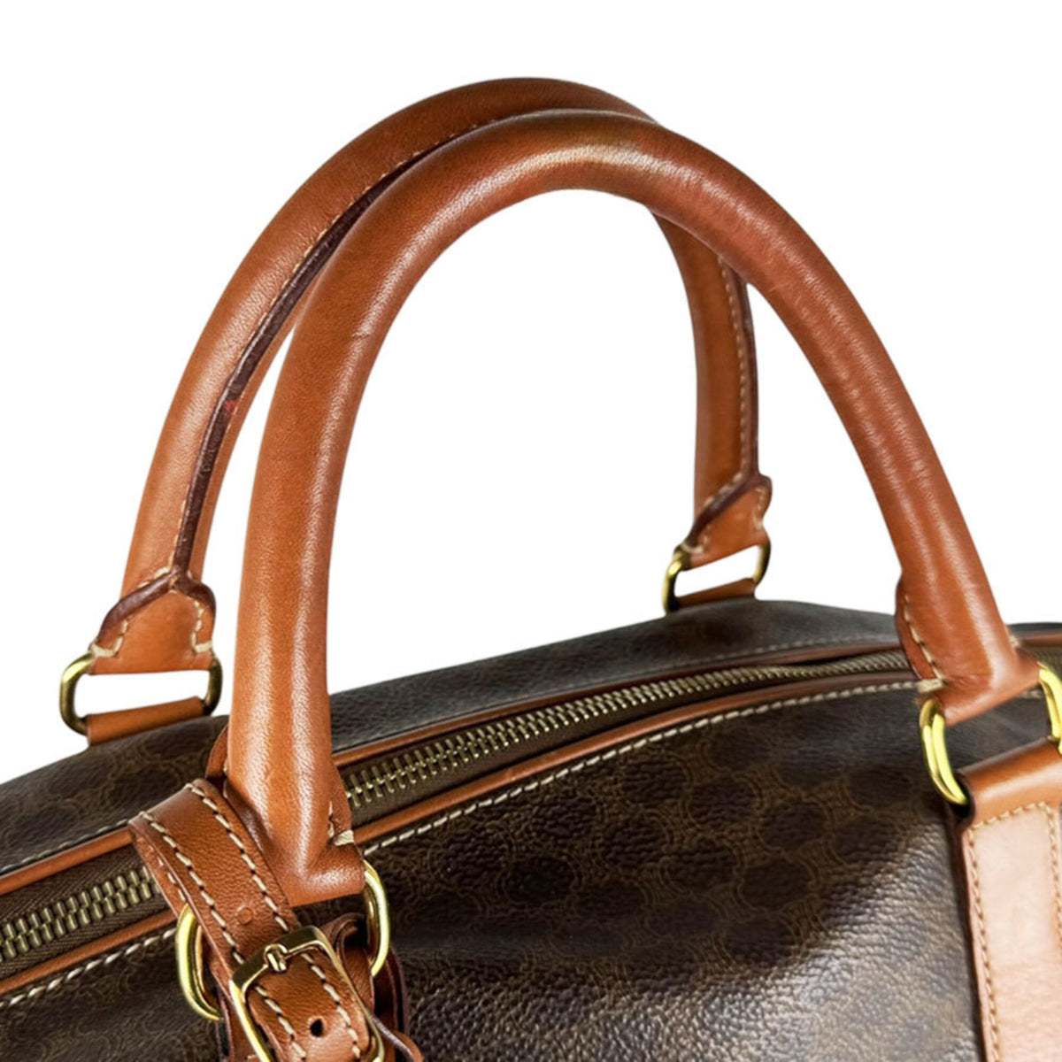 Celine Brown Pvc Handbag (Pre-Owned)