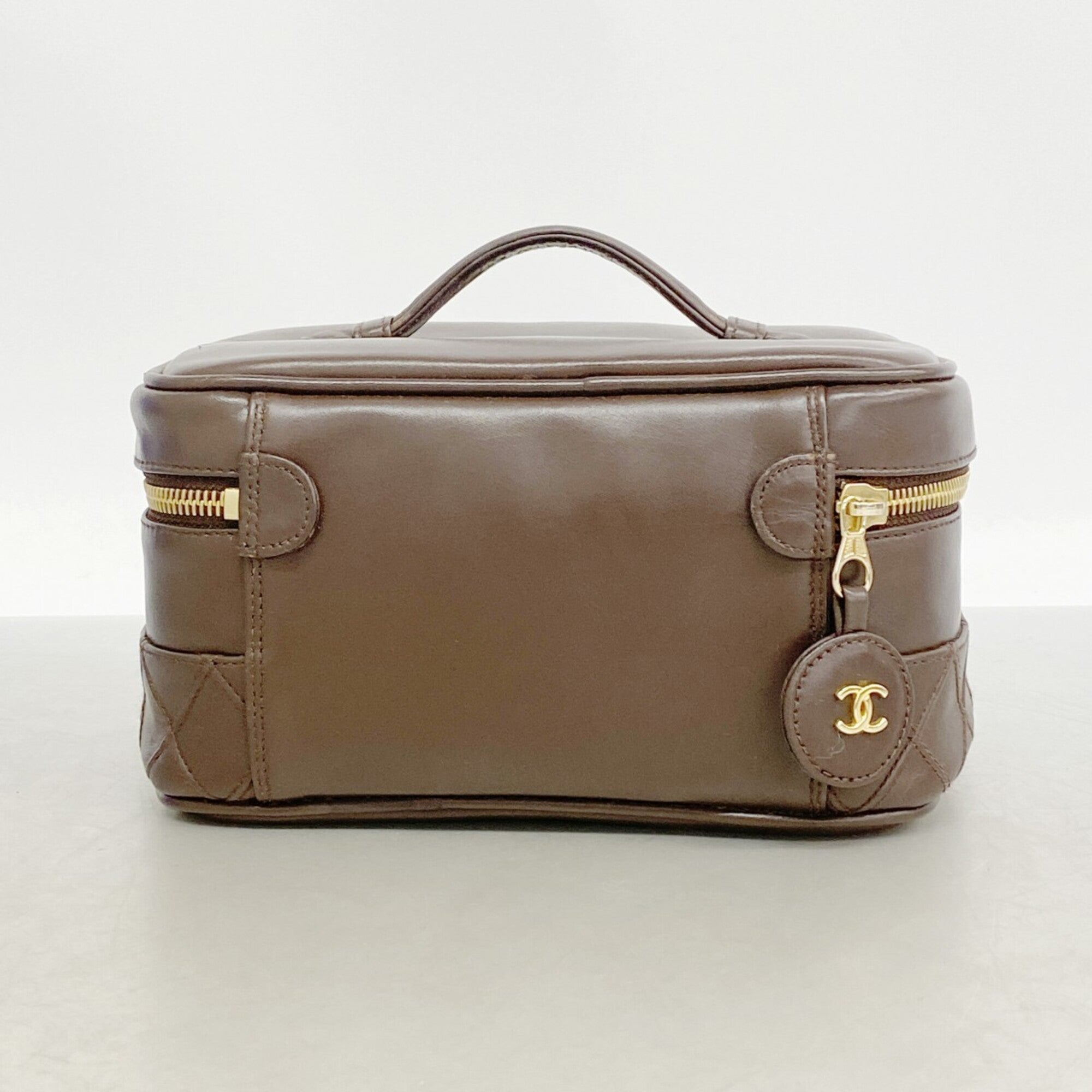 Chanel Brown Leather Pouch (Pre-Owned)