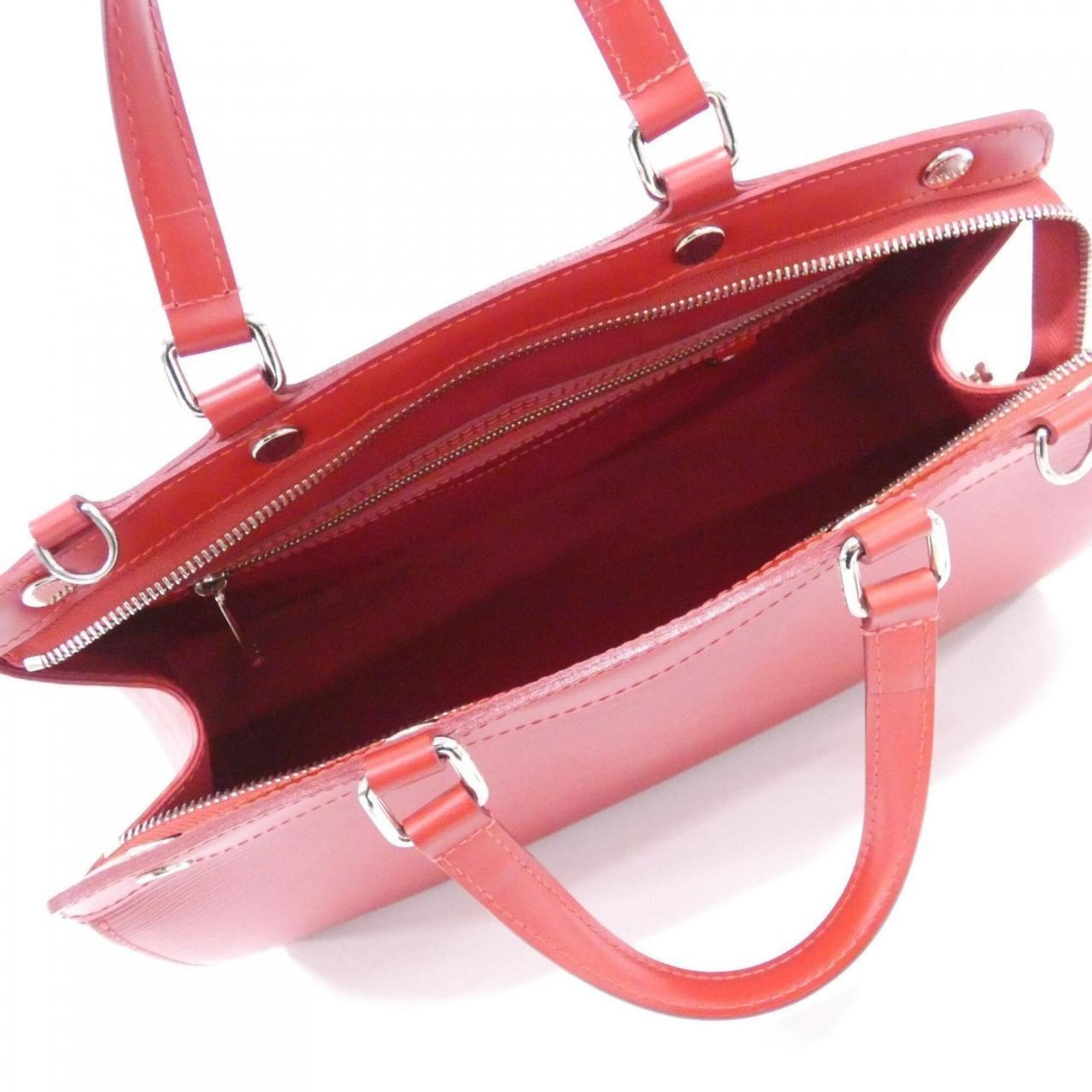 Louis Vuitton Carmine Leather Handbag (Pre-Owned)