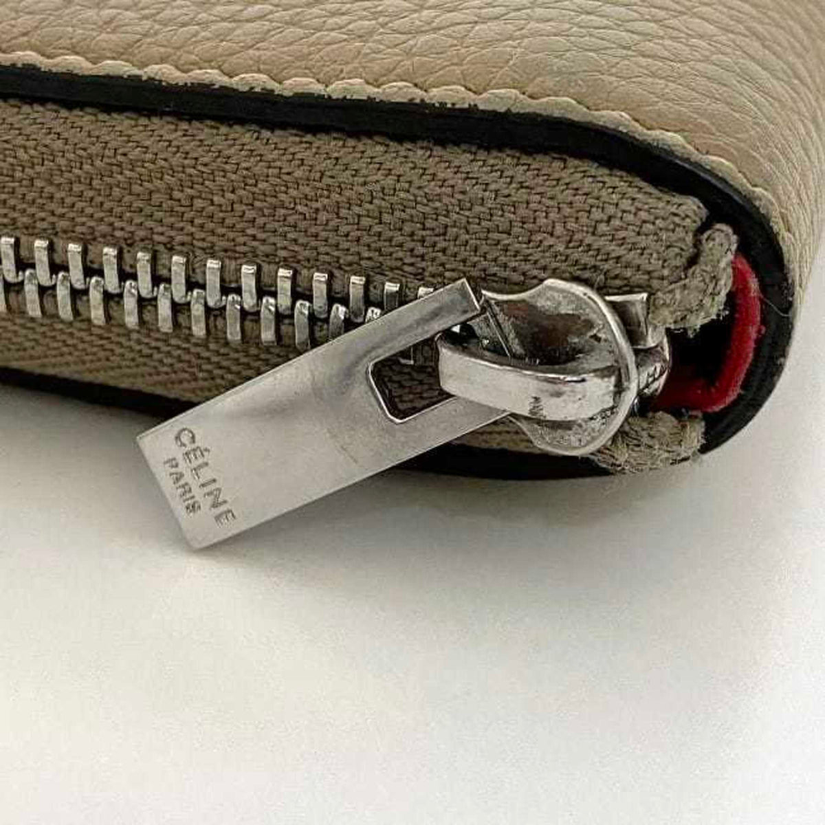 Celine Beige Leather Wallet (Bi-Fold) (Pre-Owned)