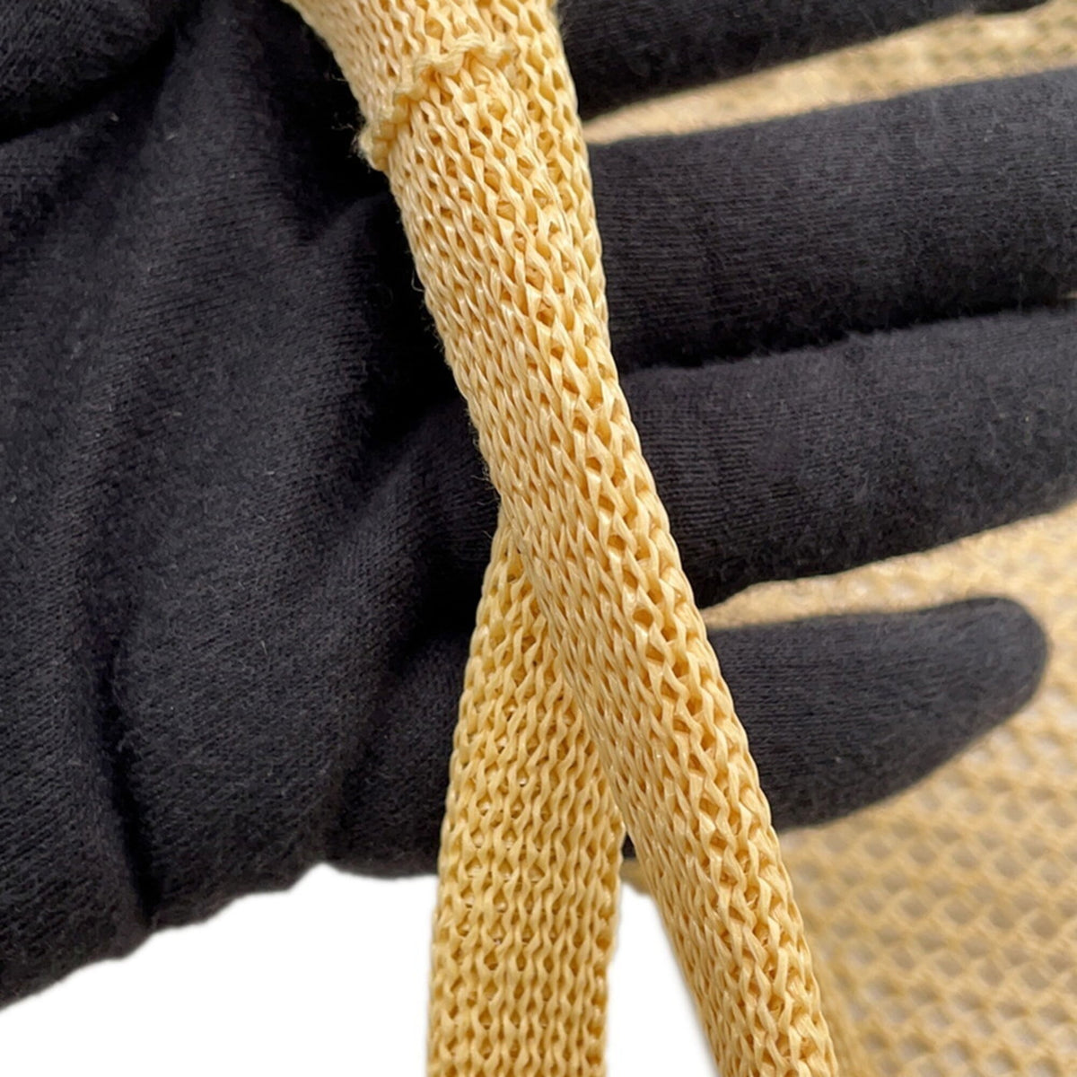 Miu Miu Beige Raffia Linen Handbag Pouch Tote Bag (Pre-Owned)