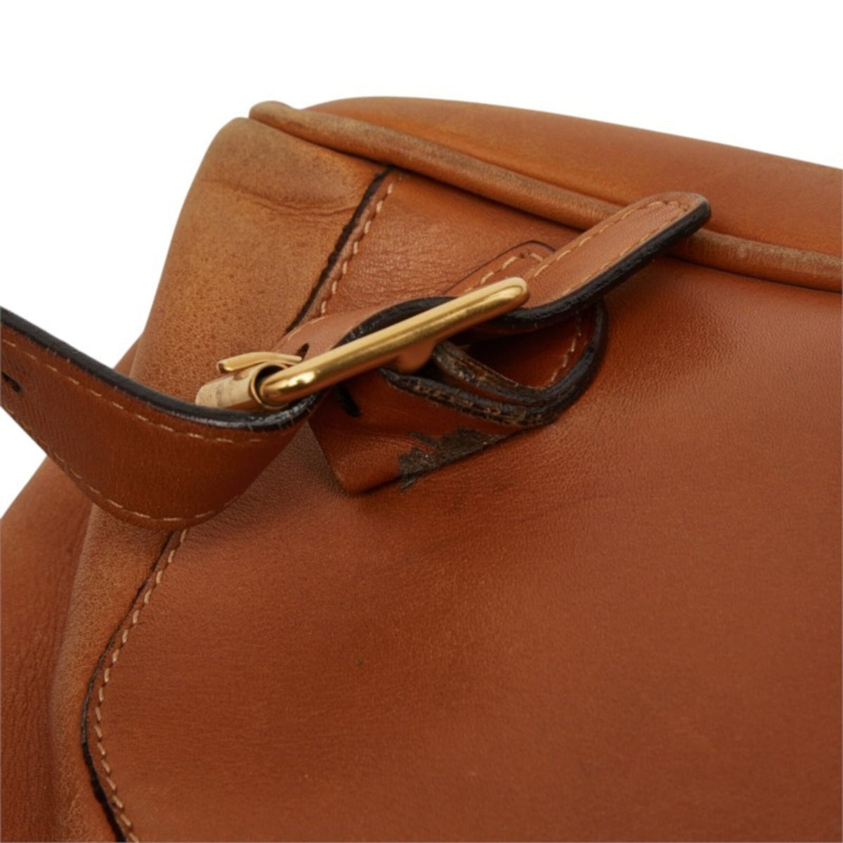 Gucci Brown Leather Backpack (Pre-Owned)