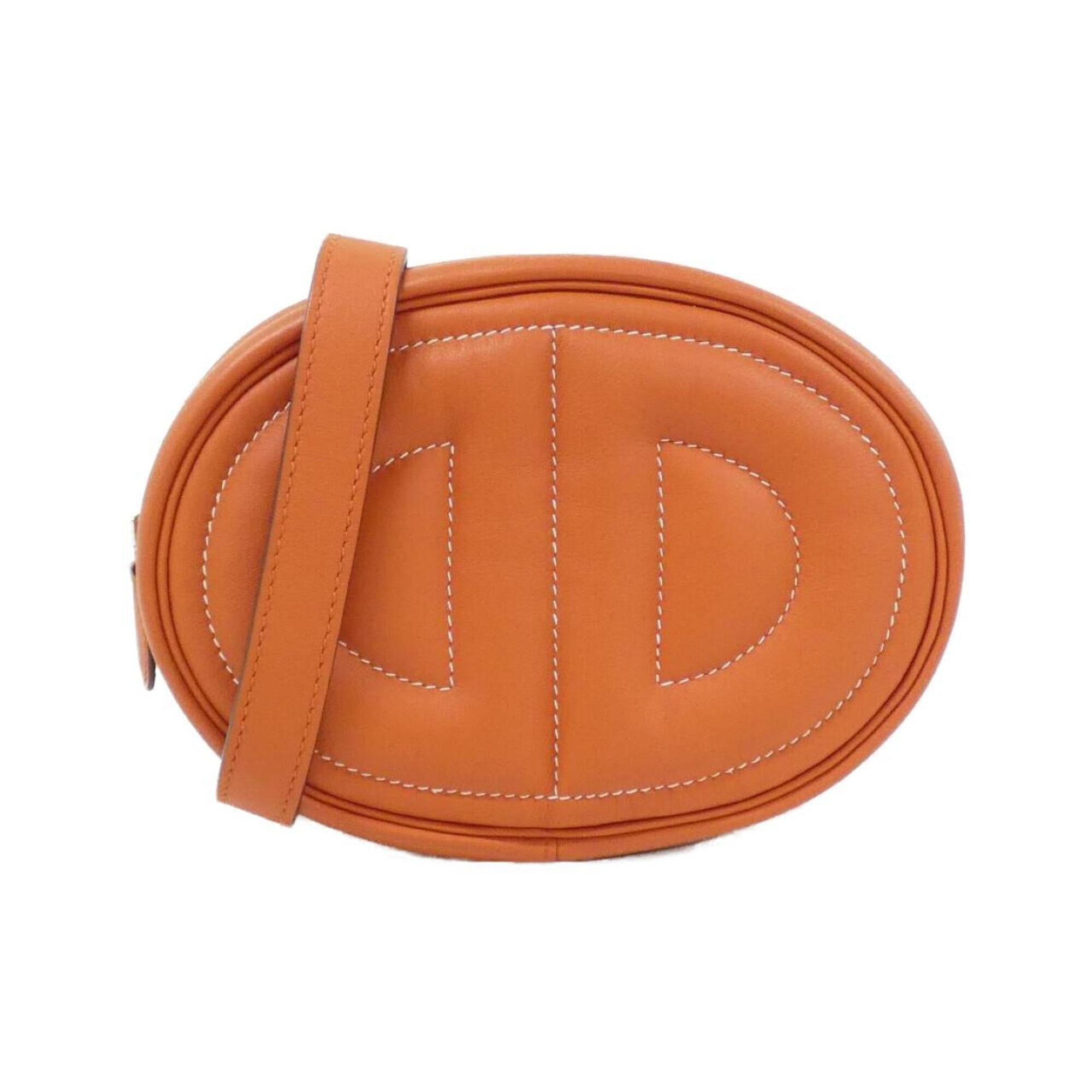Hermes Orange Swift Leather Shoulder Bag (Pre-Owned)
