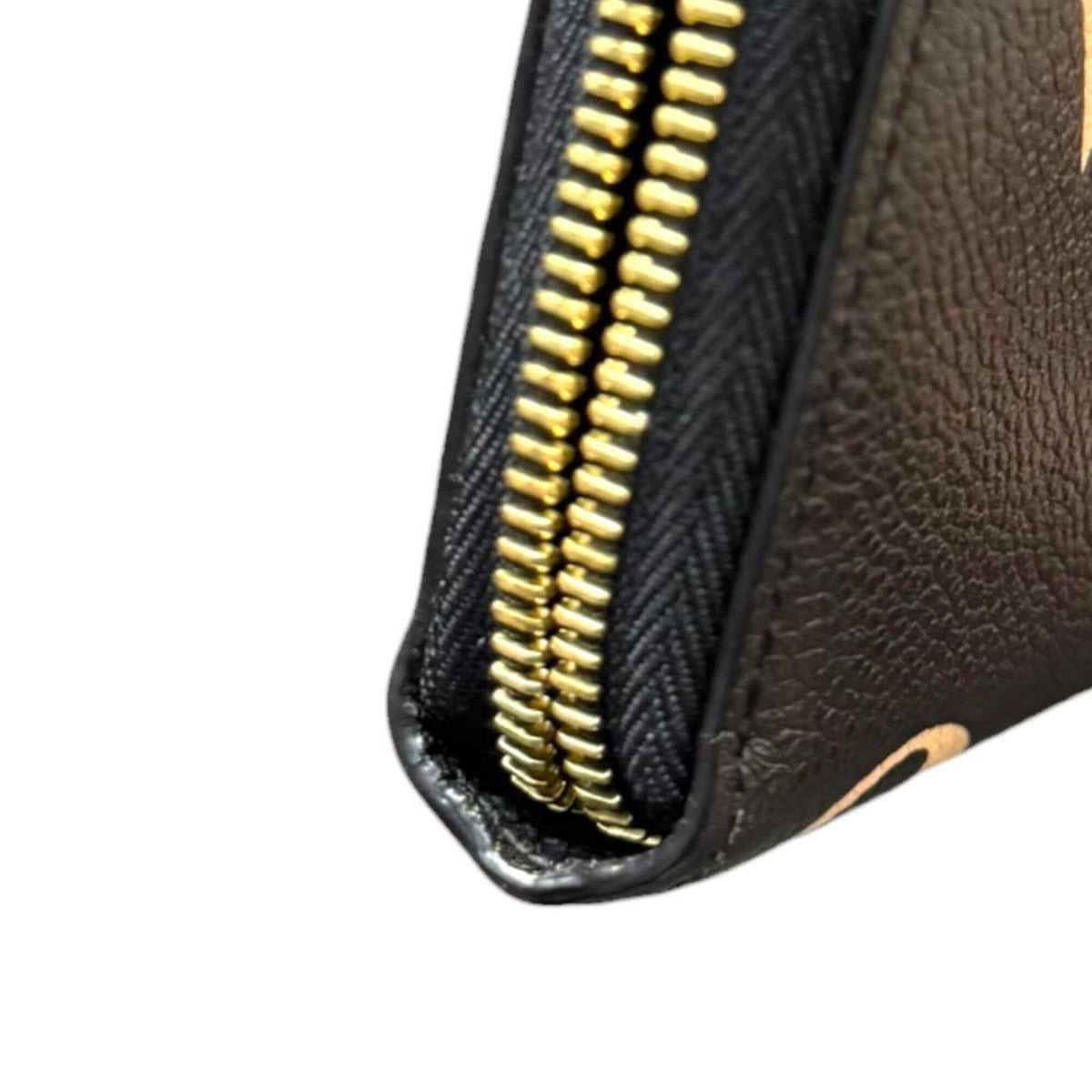 Louis Vuitton Beige Black Noir Monogram Empreinte Long Wallet (Bi-Fold) (Pre-Owned)