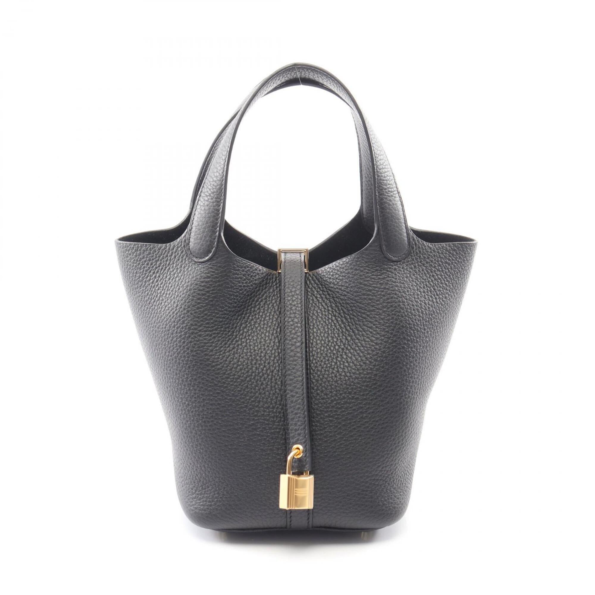 Hermes Black Taurillon Clemence Leather Leather Handbag (Pre-Owned)