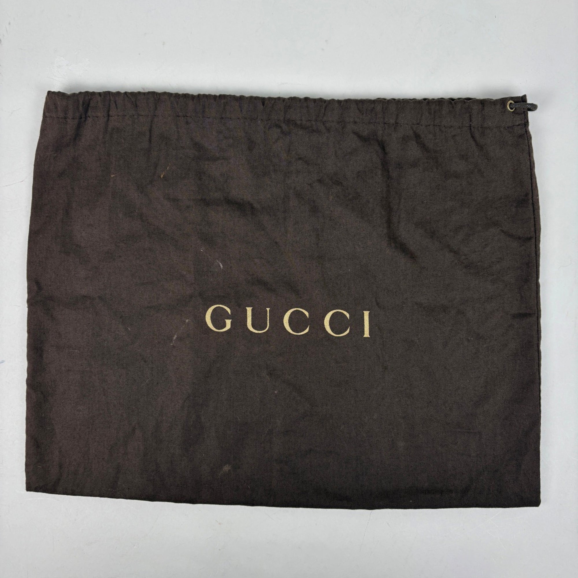 Gucci Gold Leather Shoulder Bag (Pre-Owned)