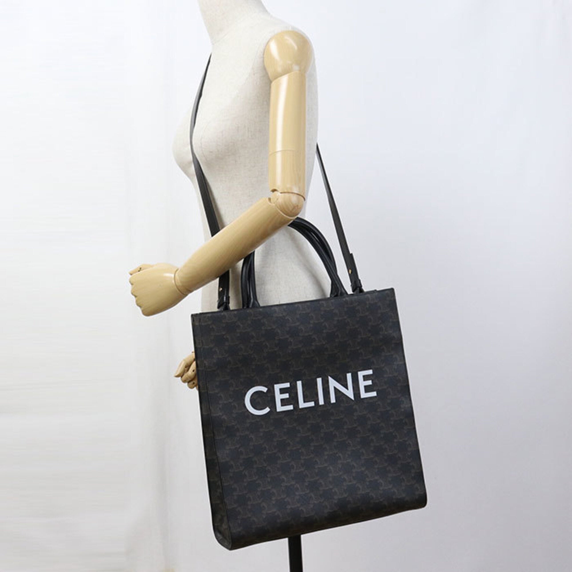 Celine Brown Pvc Tote Bag (Pre-Owned)