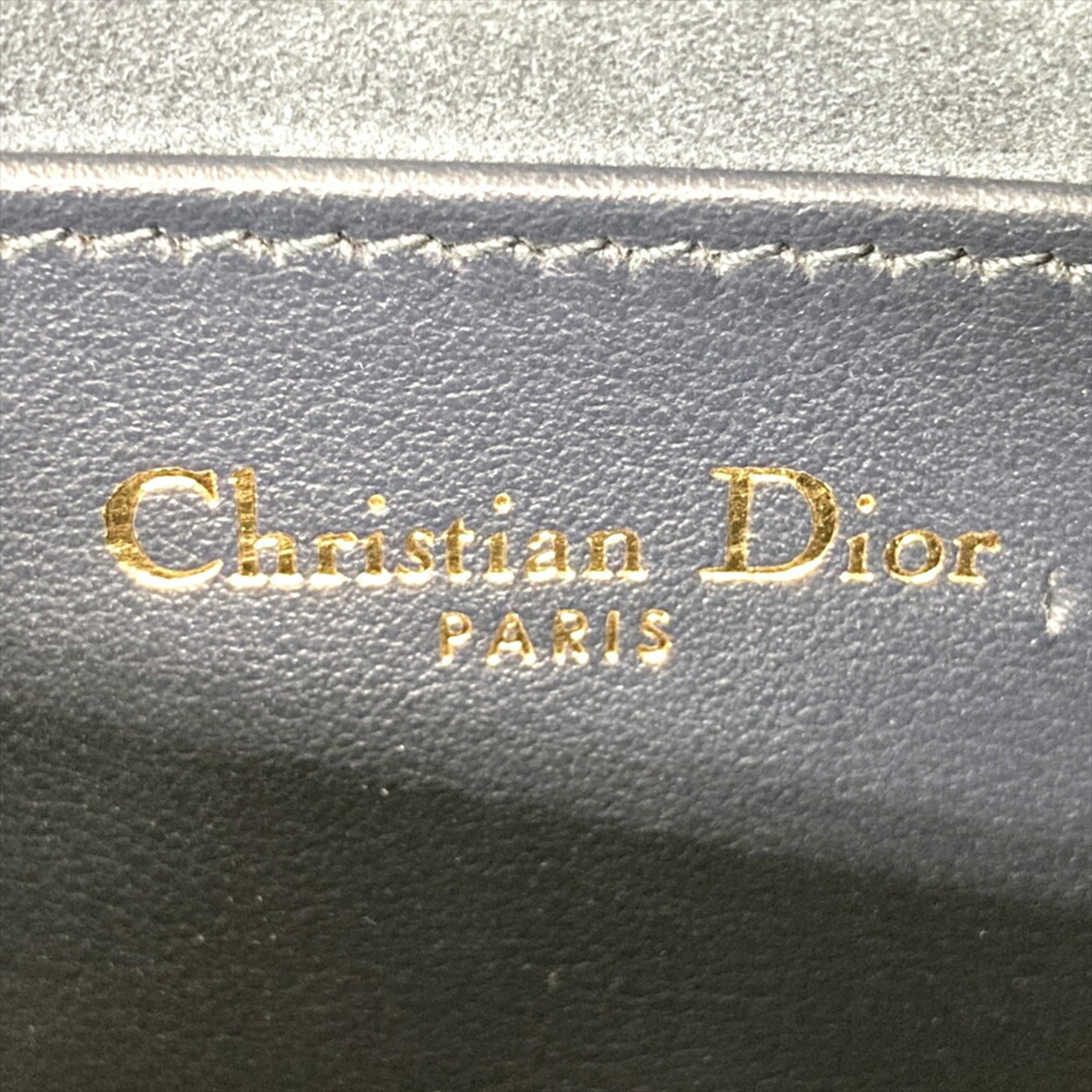 Christian Dior Navy Leather Shoulder Bag (Pre-Owned)