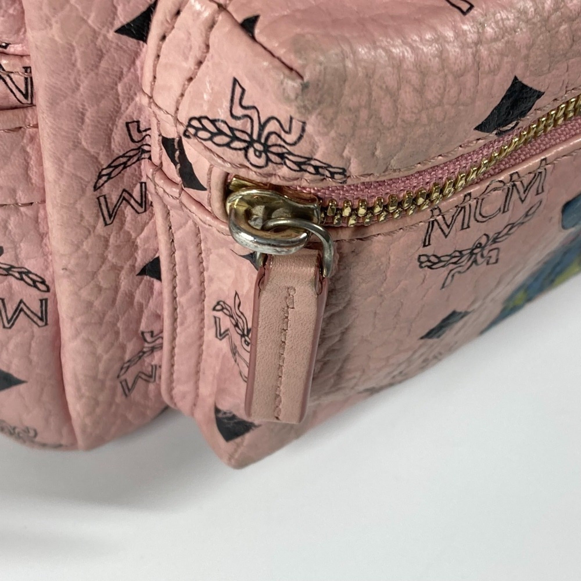Mcm Pink Leather Backpack (Pre-Owned)