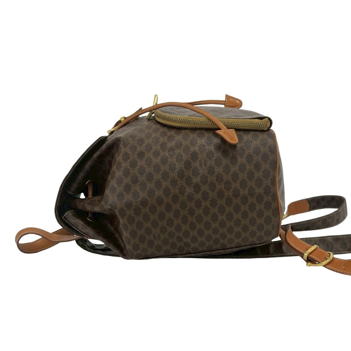 Celine Brown Pvc Leather Backpack (Pre-Owned)
