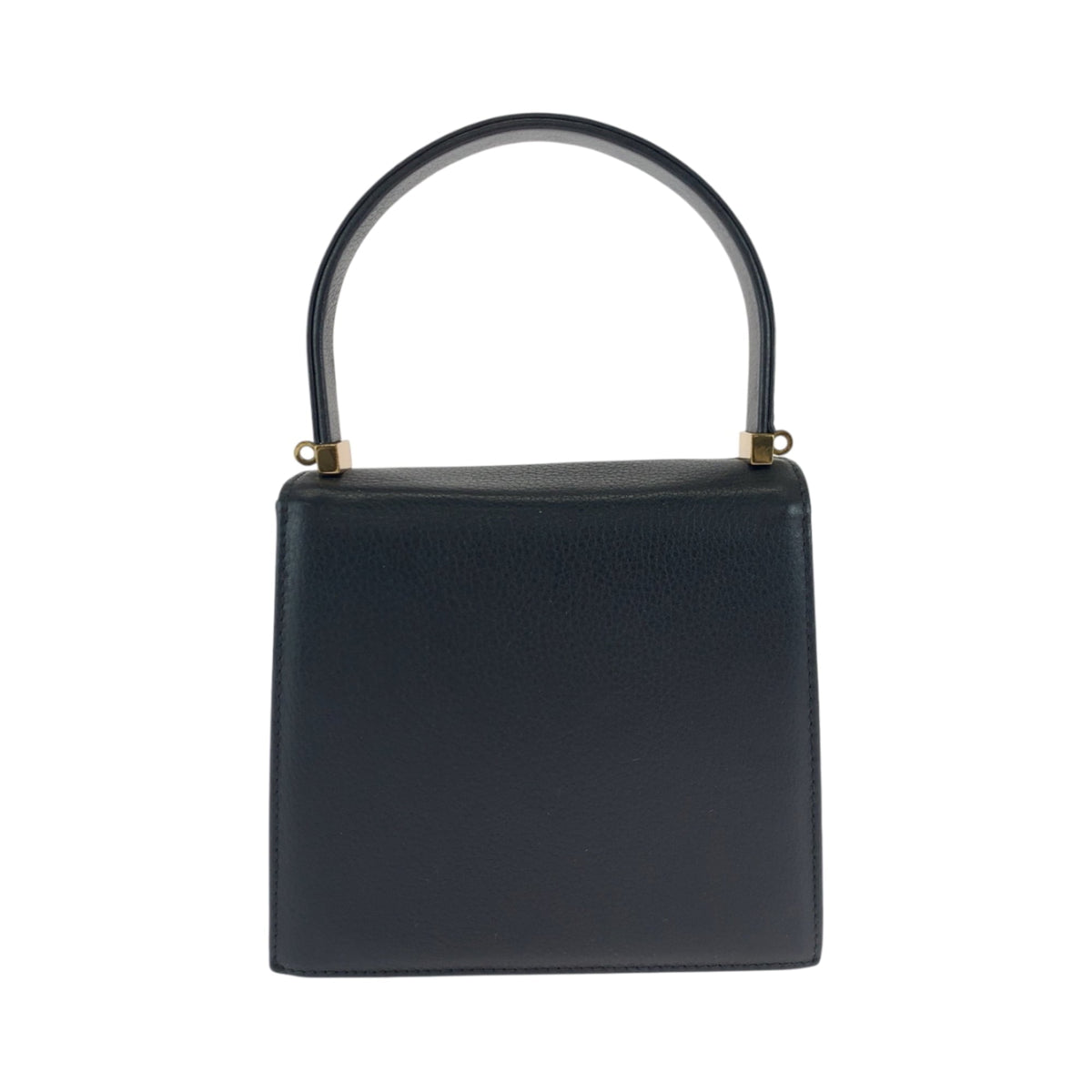 Mcm Black Leather Handbag Shoulder Bag (Pre-Owned)