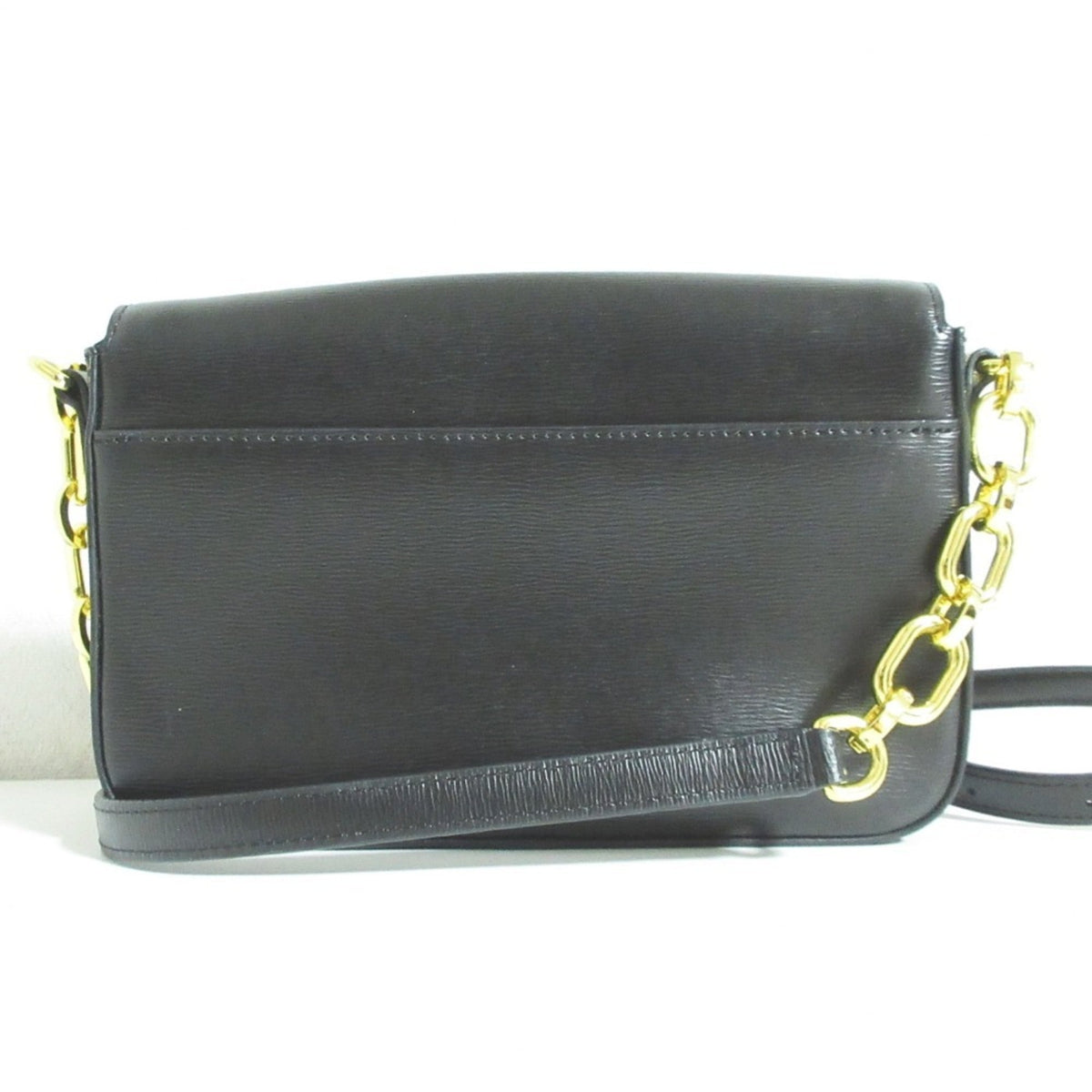 Ralph Lauren Black Leather Pochette Shoulder Bag (Pre-Owned)