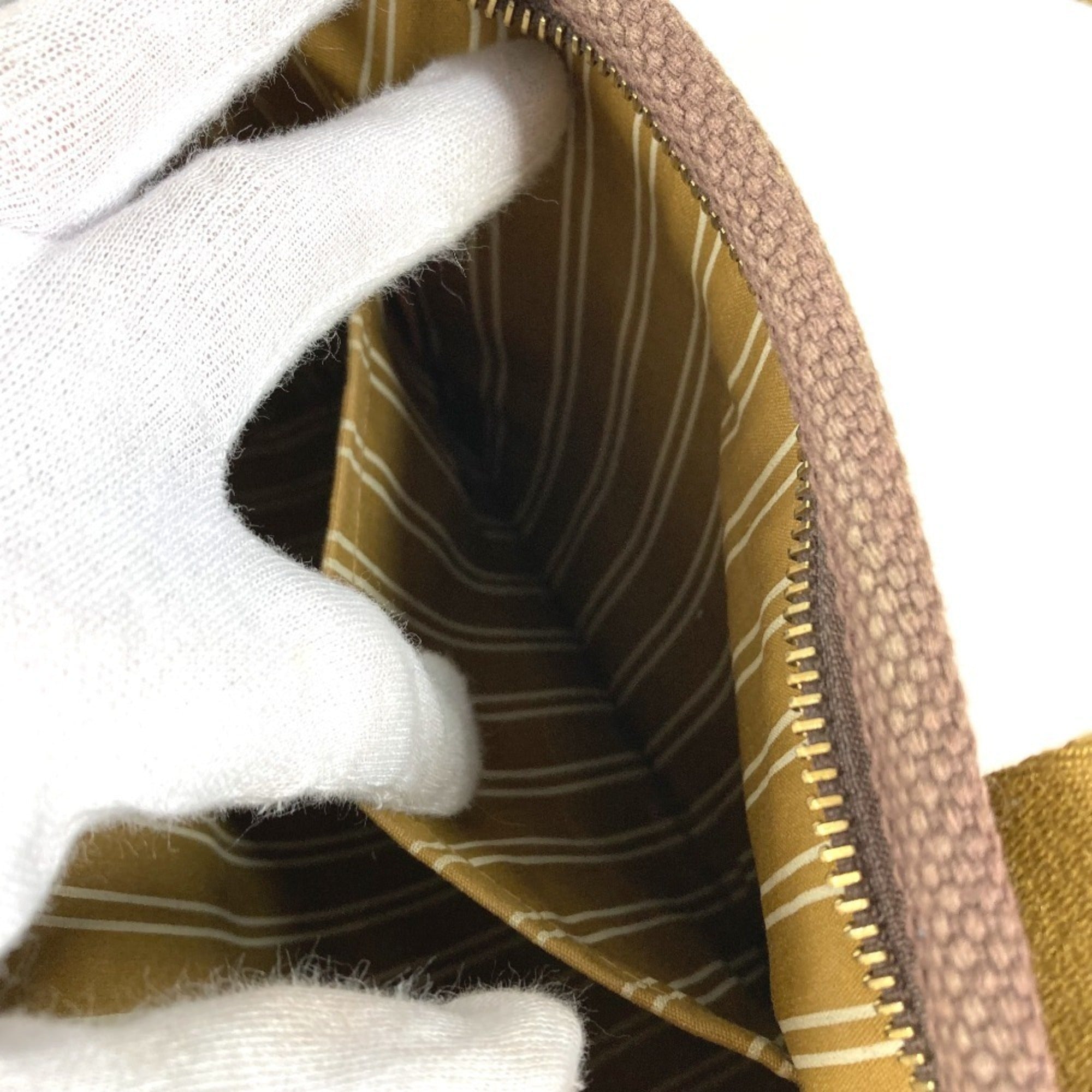 Louis Vuitton Brown Canvas Handbag Tote Bag (Pre-Owned)