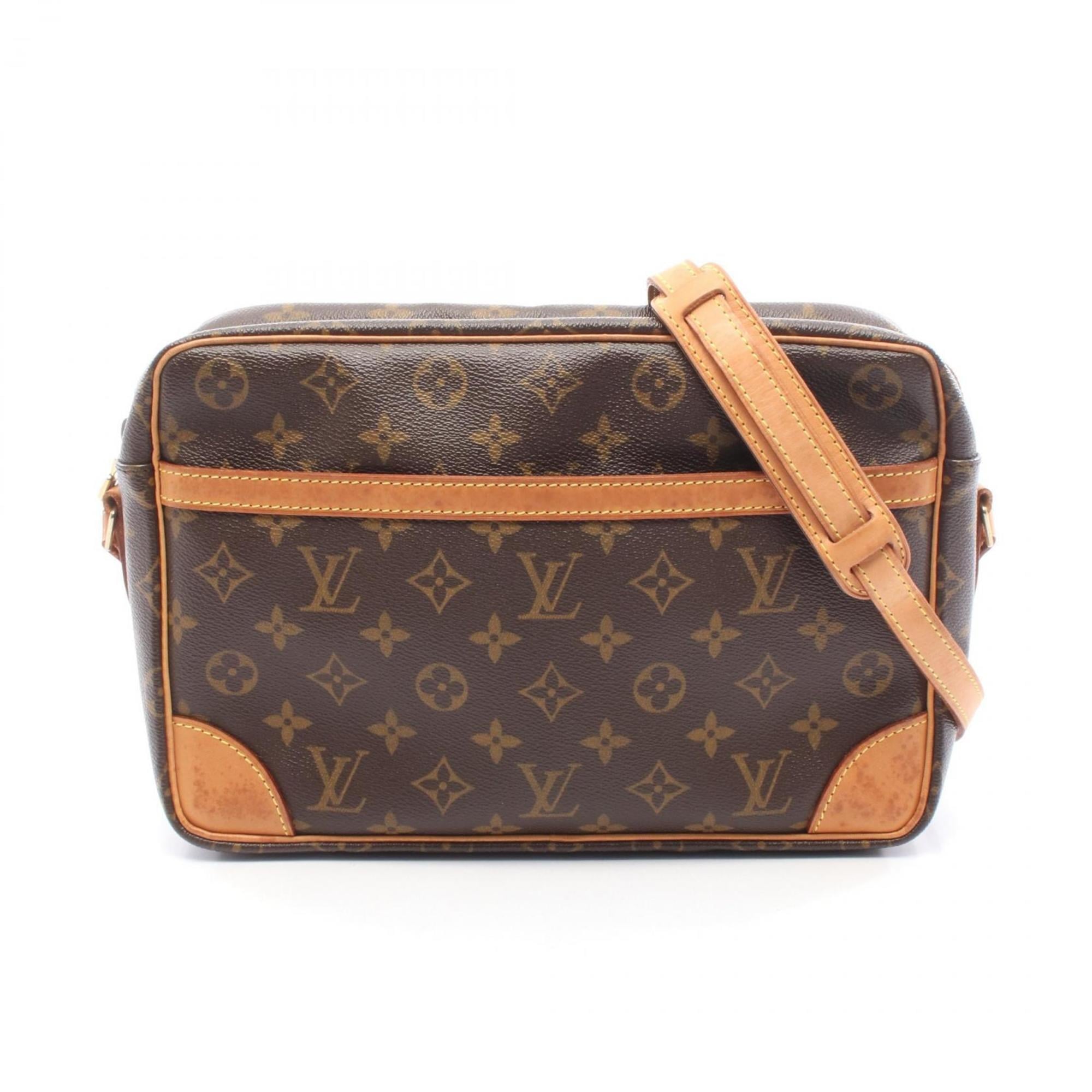 Louis Vuitton Brown Monogram Coated Canvas Leather Shoulder Bag (Pre-Owned)