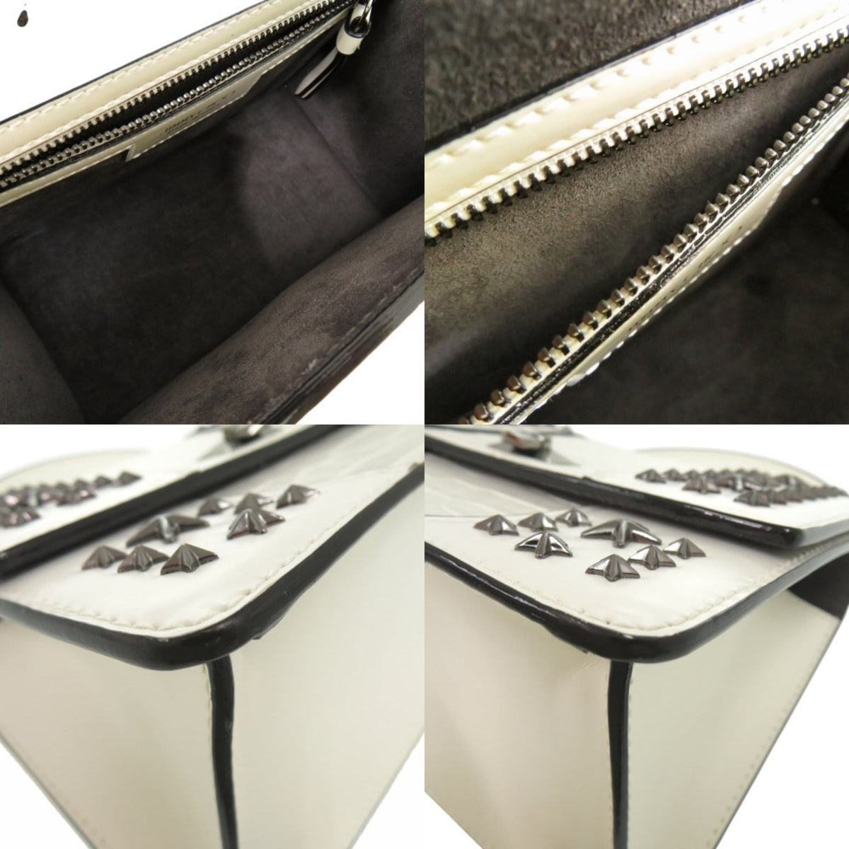 Jimmy Choo White Handbag Shoulder Bag (Pre-Owned)