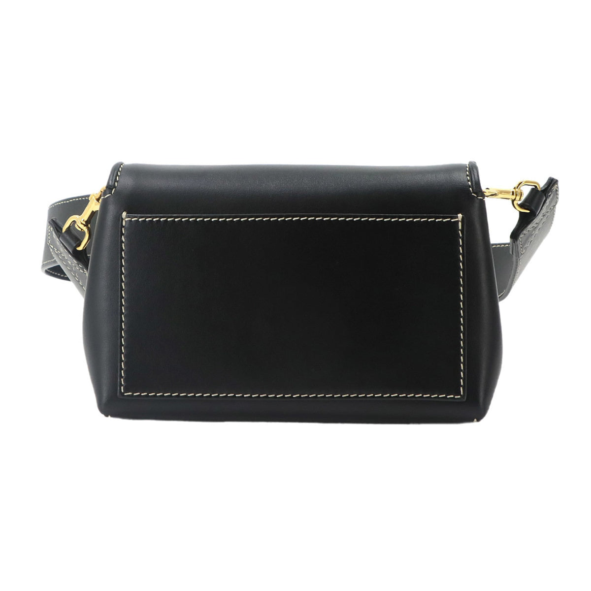 Burberry Black Leather Shoulder Bag (Pre-Owned)