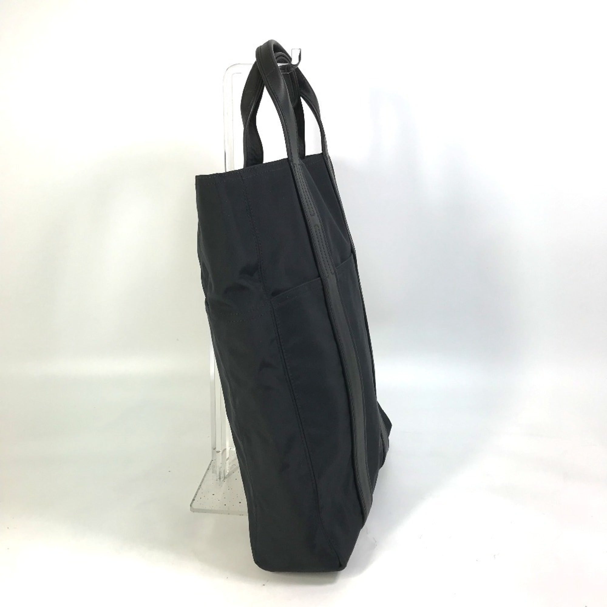 Hermes Acapulco Black Nylon Handbag Tote Bag (Pre-Owned)