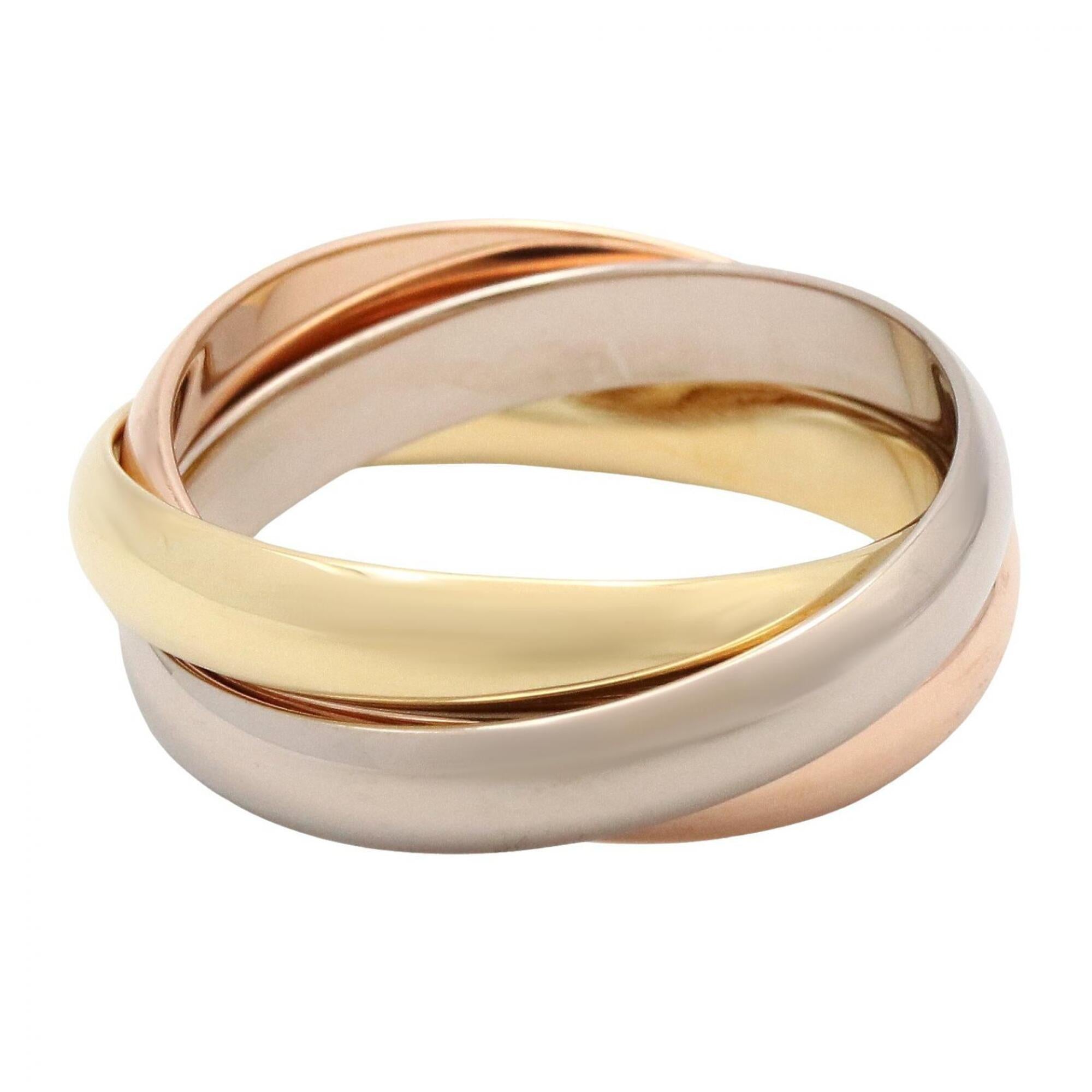 Cartier Gold Silver Yellow Gold (18K) Pink Gold (18K) White Gold (18K) Band Ring (Pre-Owned)