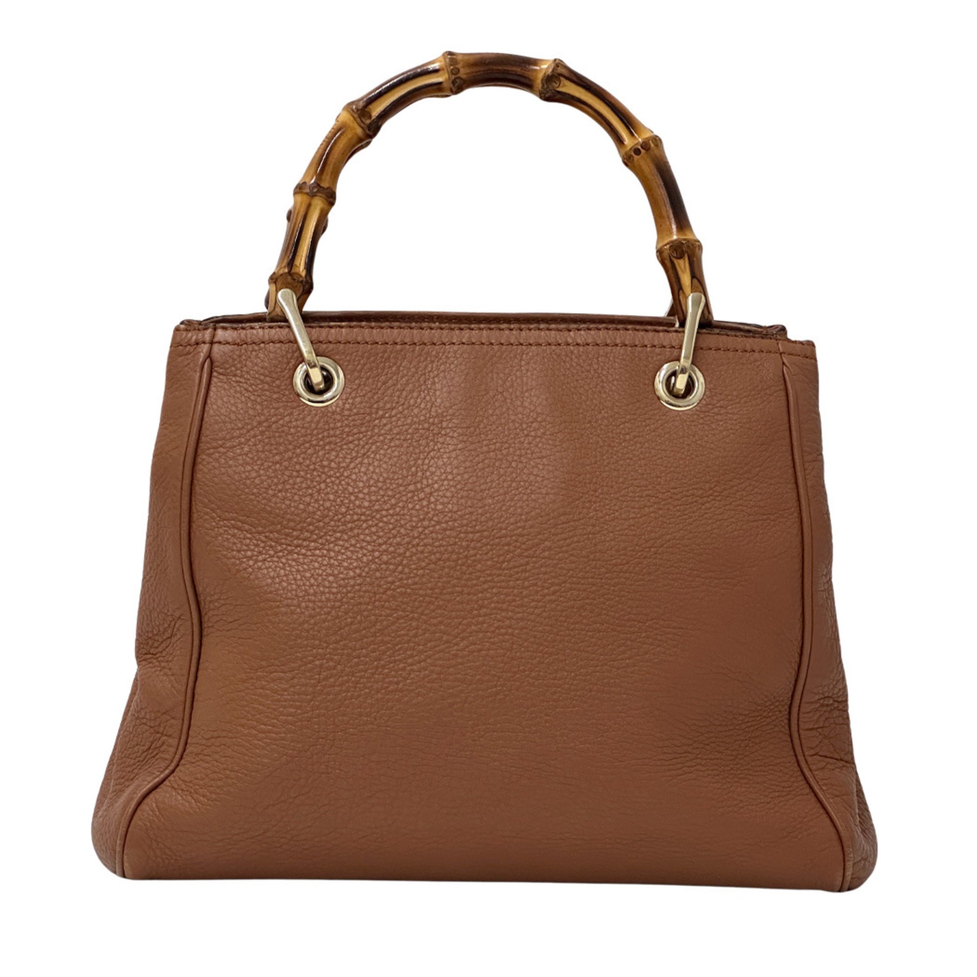 Gucci Brown Bamboo Handbag Shoulder Bag (Pre-Owned)