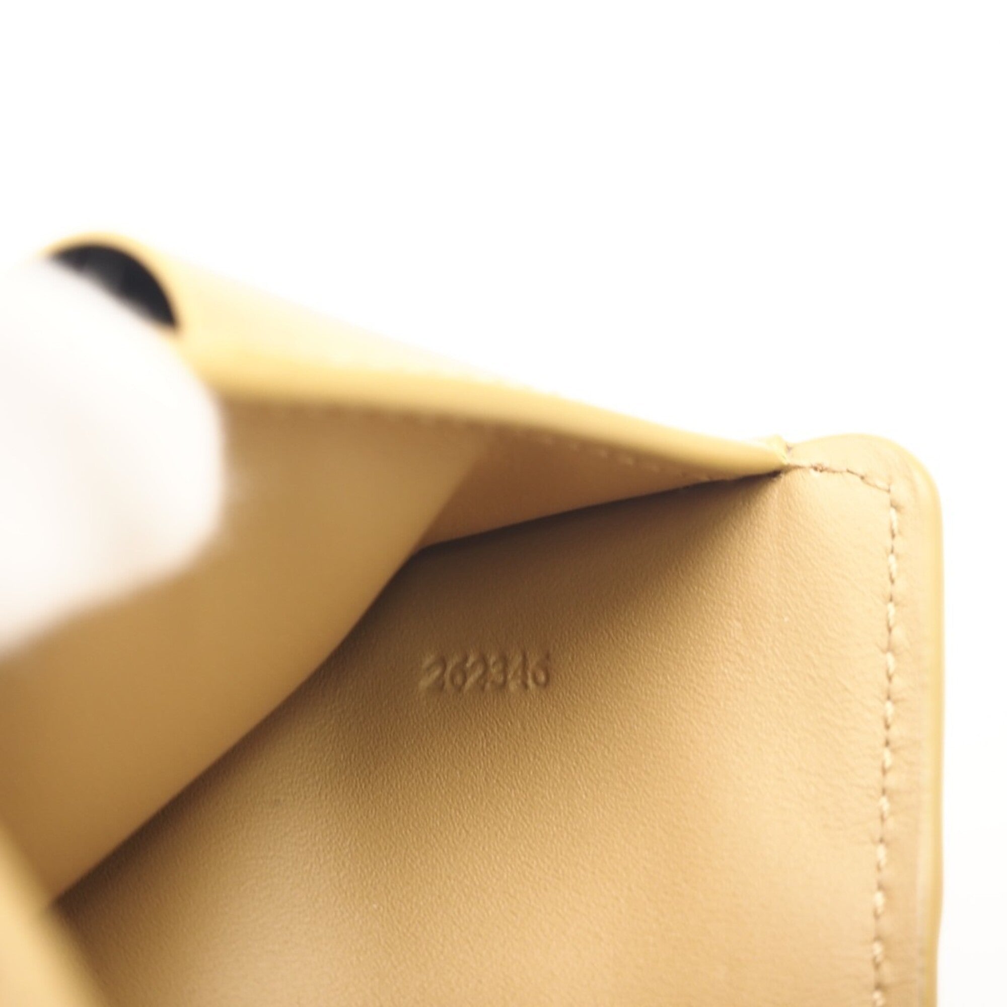 Loewe Beige Leather Wallet (Bi-Fold) (Pre-Owned)