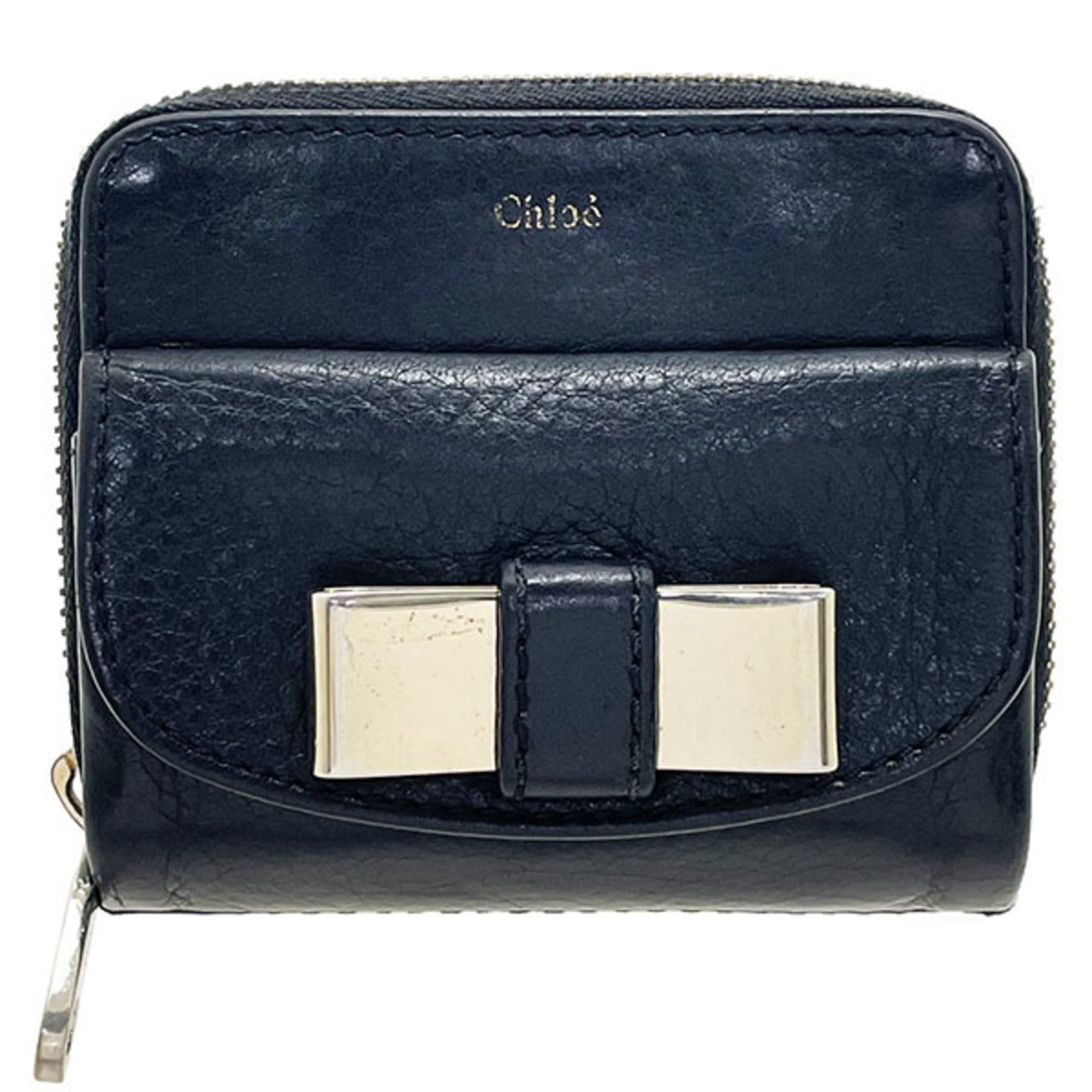 Chloé Black Leather Wallet (Bi-Fold) (Pre-Owned)