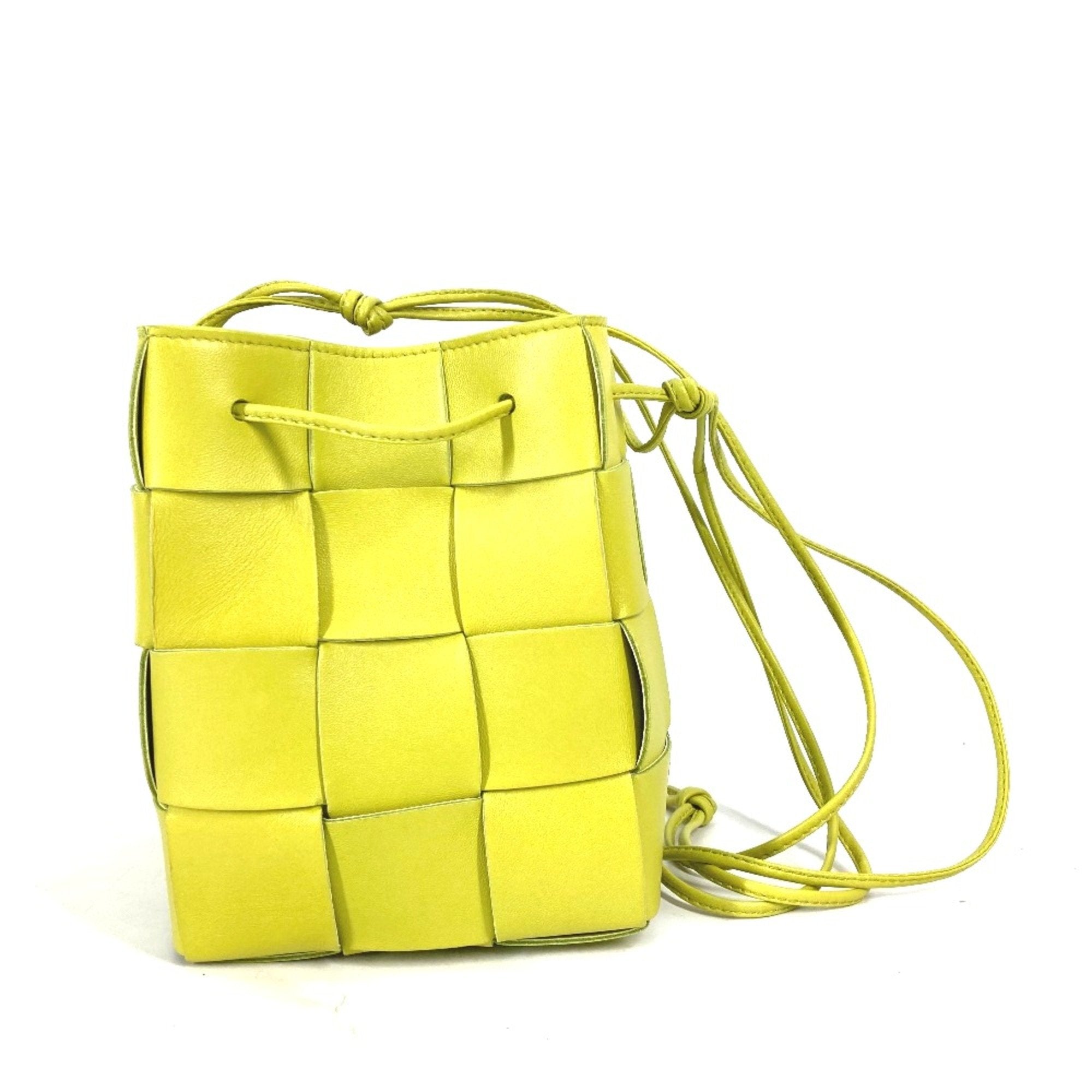 Bottega Veneta Green Leather Shoulder Bag (Pre-Owned)