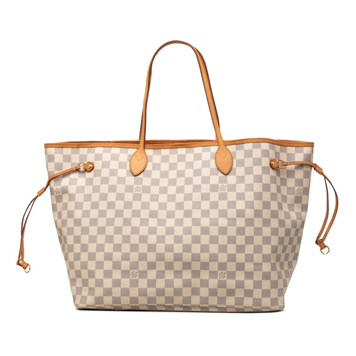 Louis Vuitton White Pvc Leather Shoulder Bag Tote Bag (Pre-Owned)