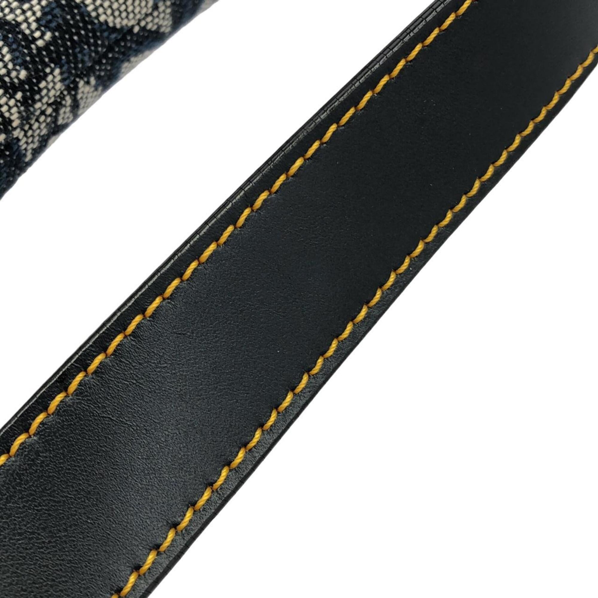 Christian Dior Blue Canvas Saddle Bag (Pre-Owned)