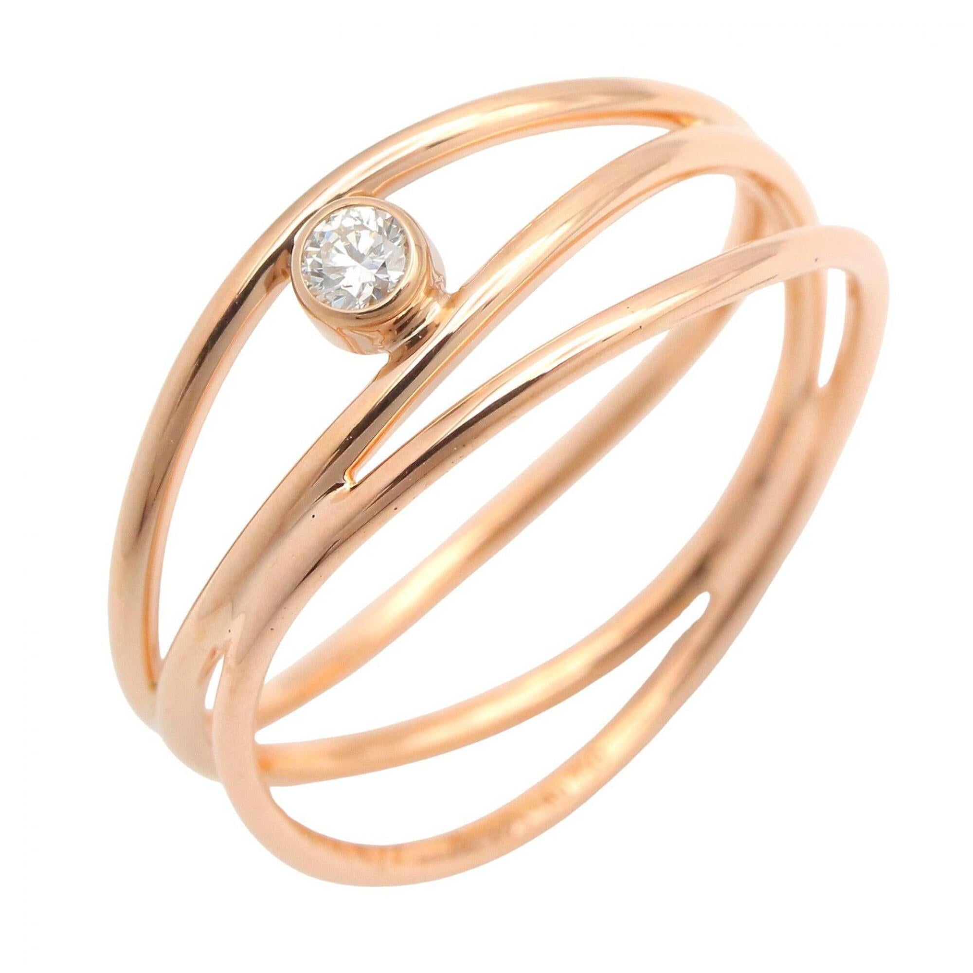 Tiffany Gold Clear Pink Gold (18K) Band Ring (Pre-Owned)