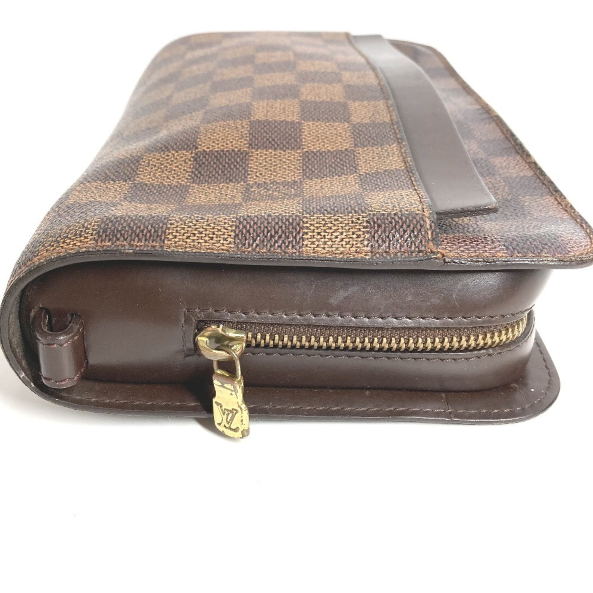 Louis Vuitton Brown Damier Canvas Ebene Damier Canvas Clutch Bag Pouch (Pre-Owned)