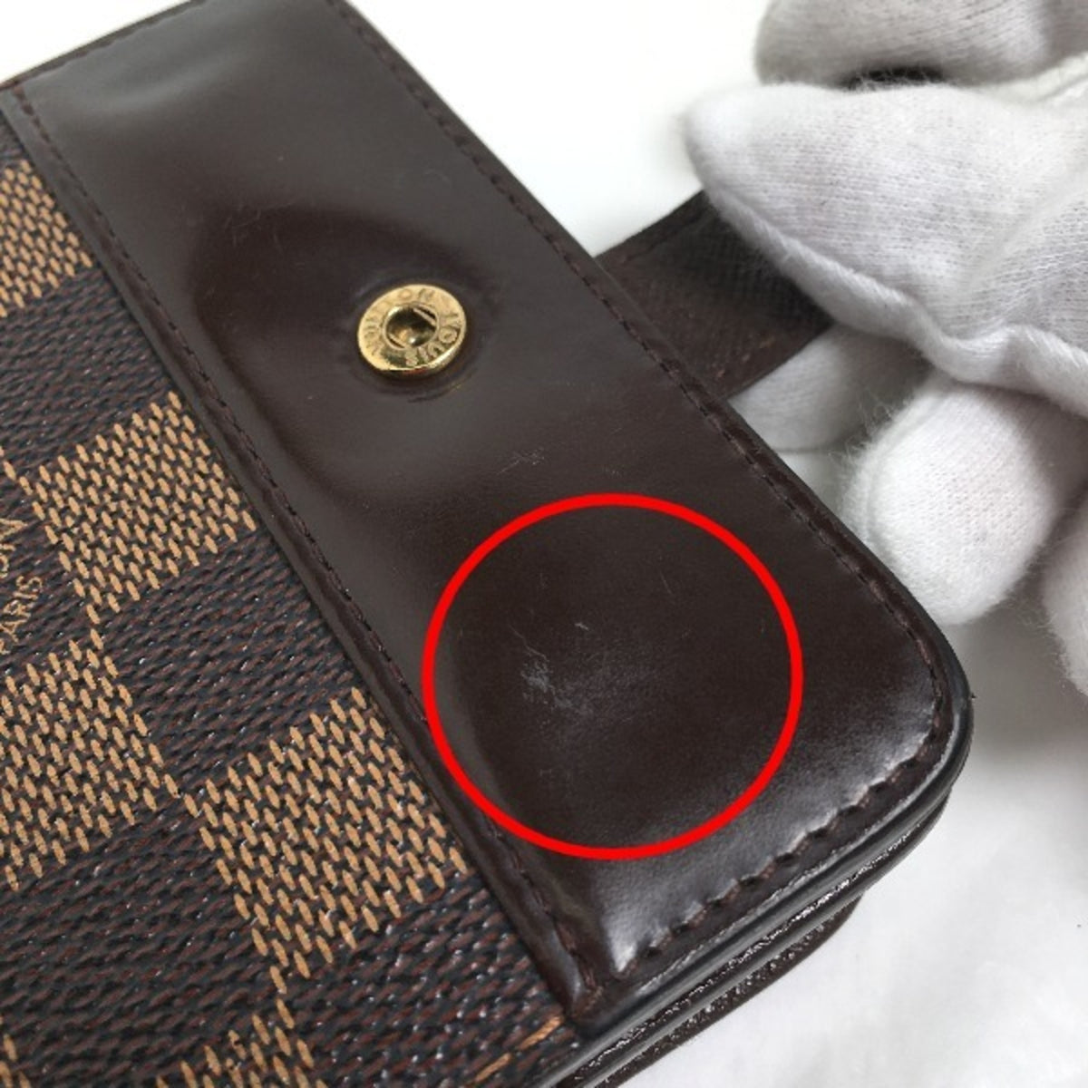 Louis Vuitton Damier Brown Damier Canvas Wallet (Bi-Fold) (Pre-Owned)
