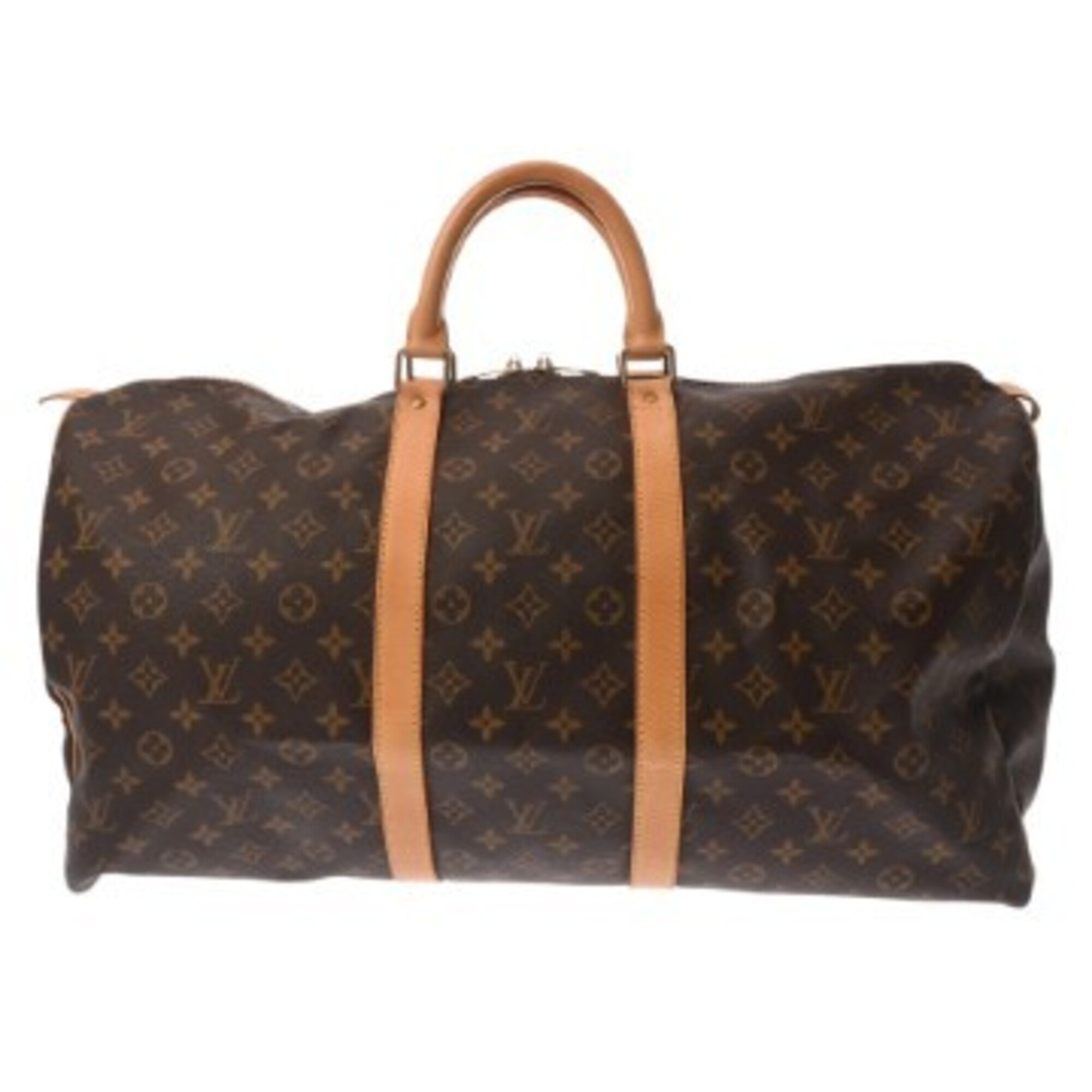 Louis Vuitton Brown Monogram Canvas Boston Bag (Pre-Owned)