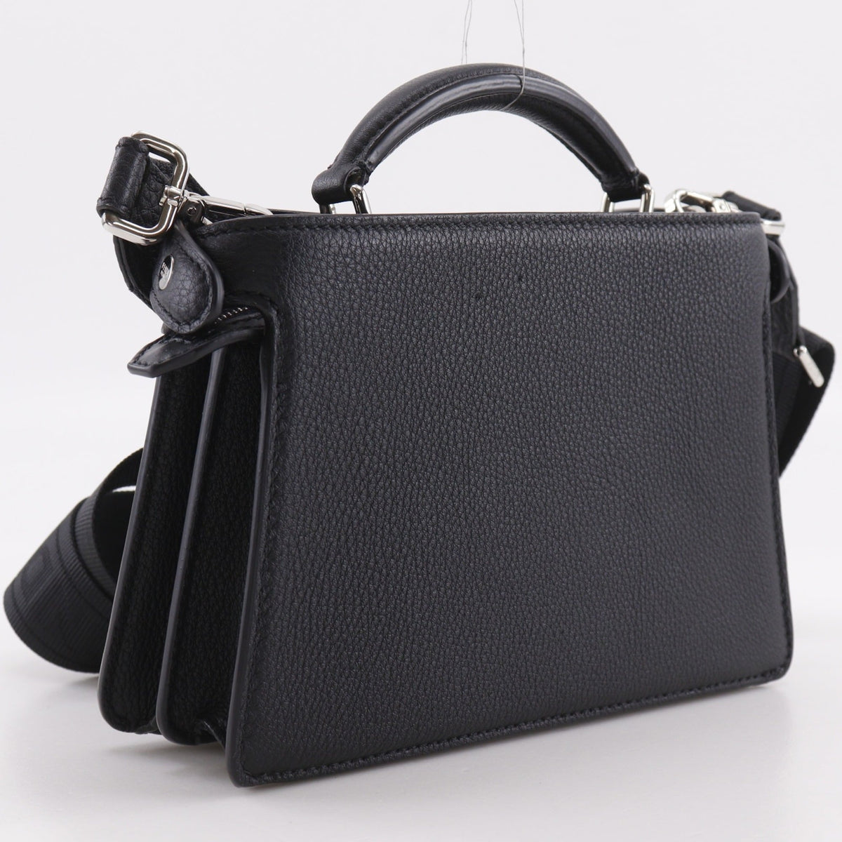 Fendi Peekaboo Black Leather Handbag (Pre-Owned)