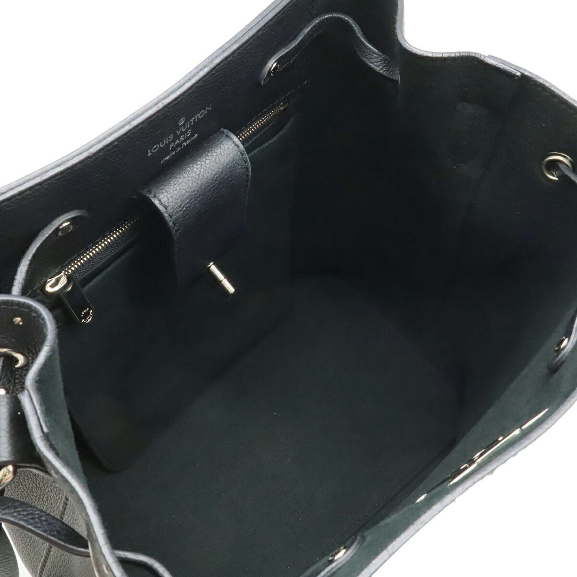 Louis Vuitton Black Noir Leather Shoulder Bag (Pre-Owned)