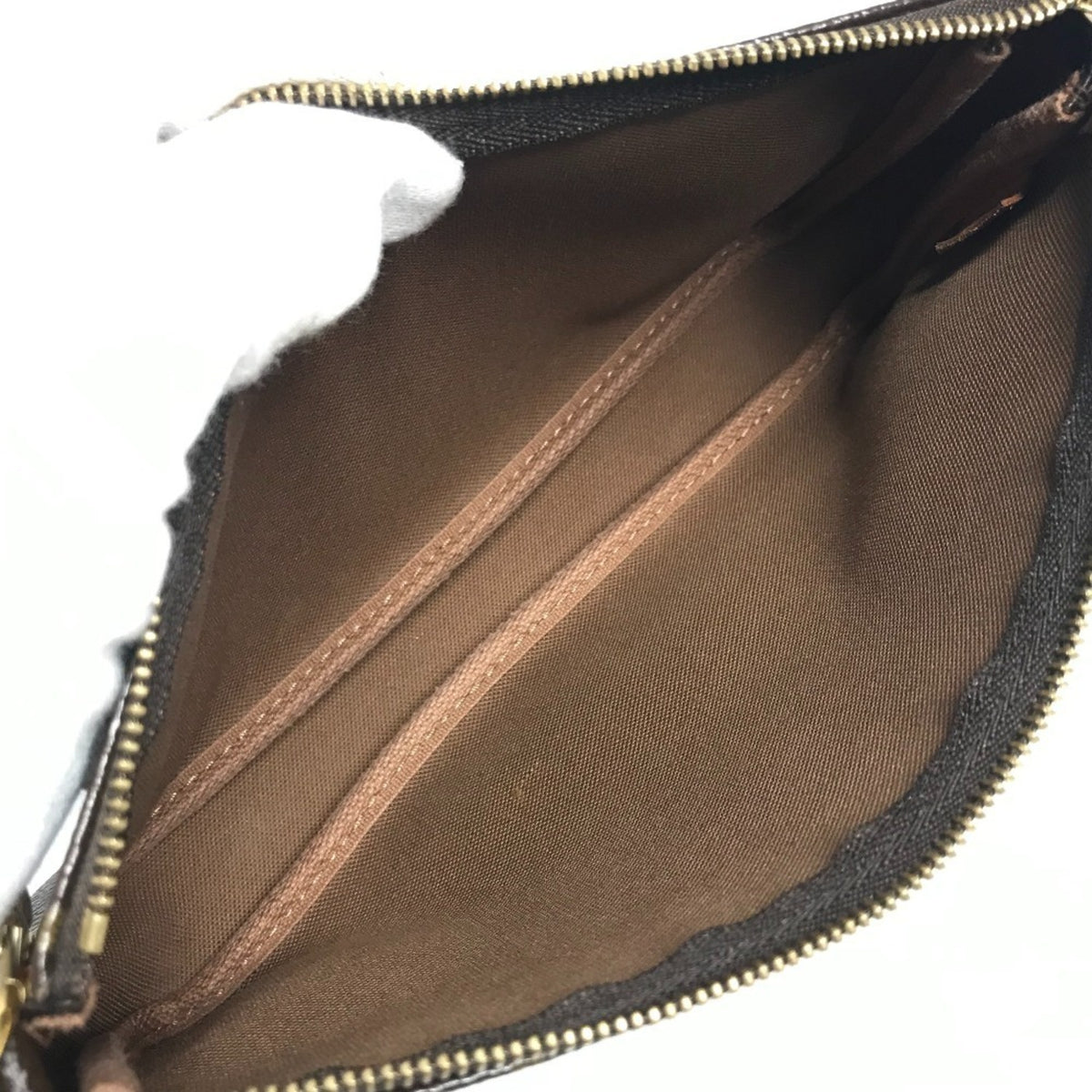 Louis Vuitton Brown Monogram Cherry Red Color Handbag Pochette (Pre-Owned)