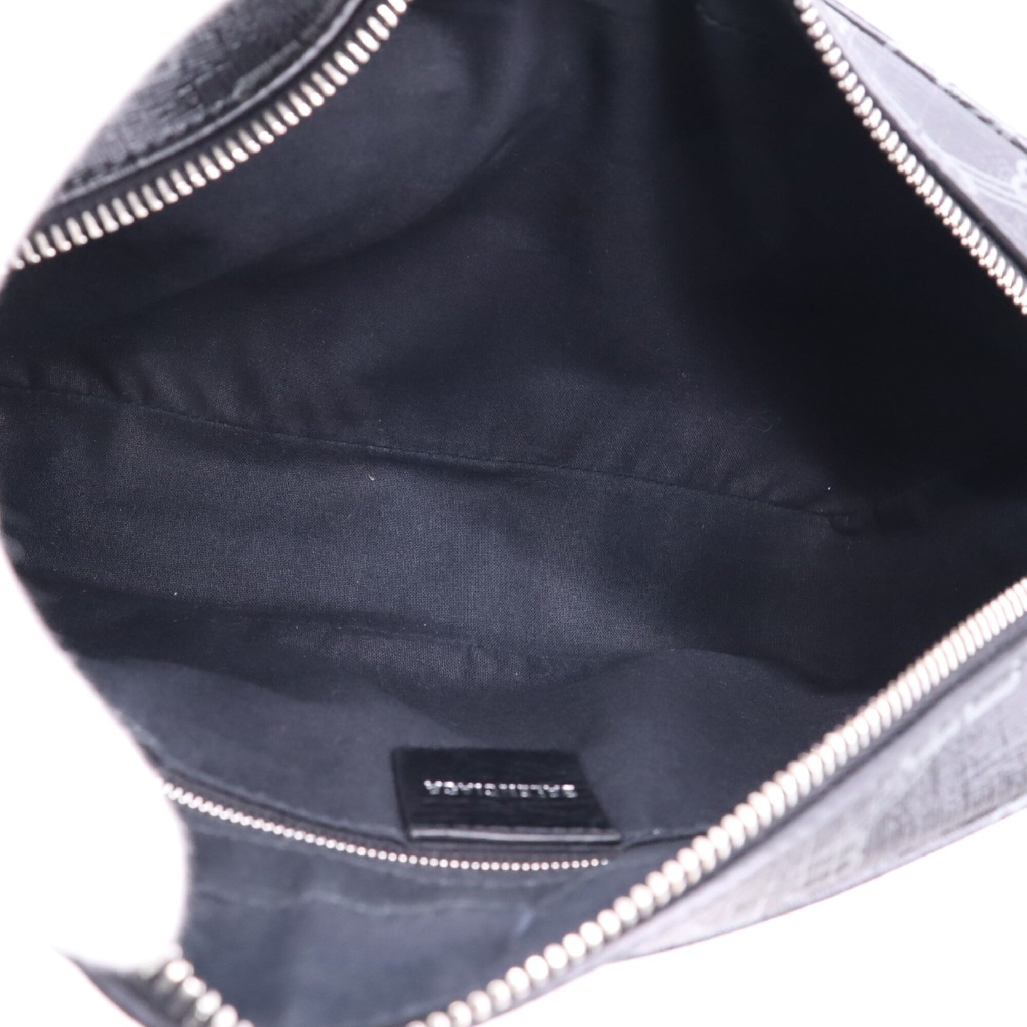 Balenciaga Black Gray Coated Canvas Shoulder Bag (Pre-Owned)
