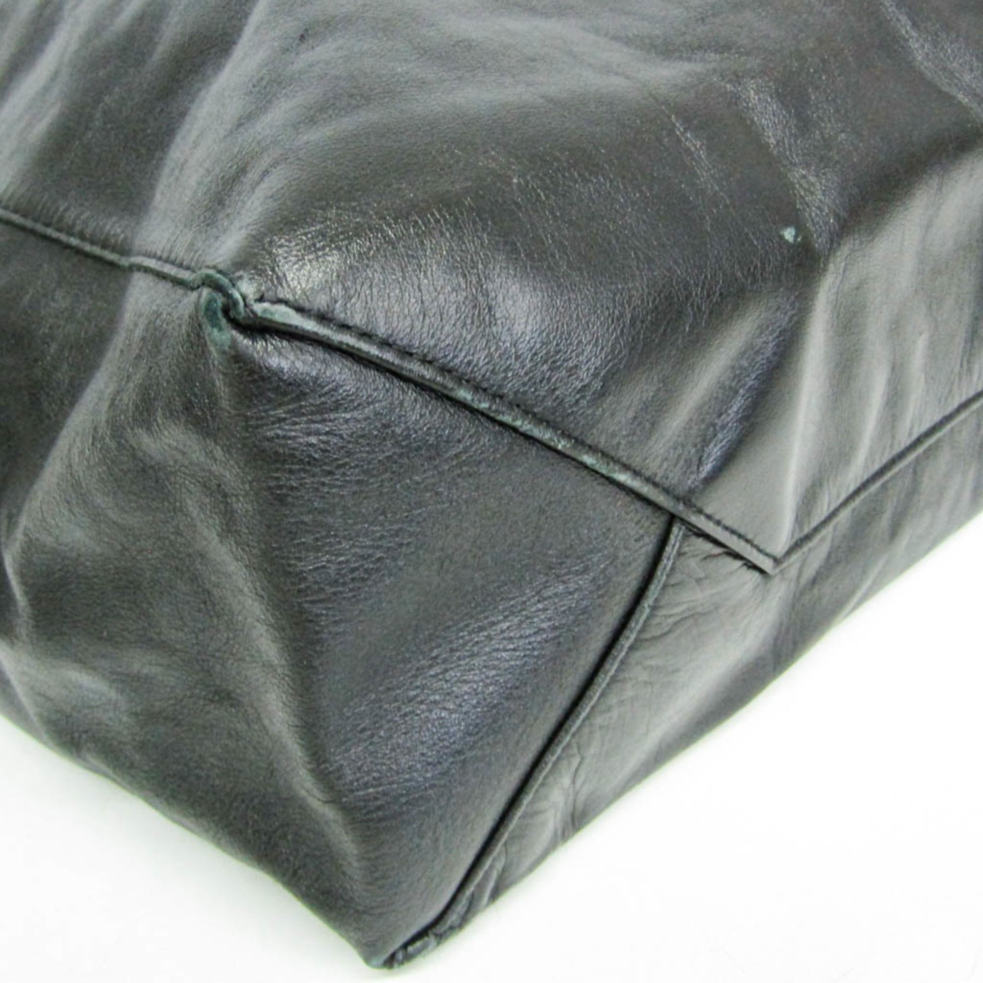 Celine Cabas Black Leather Tote Bag (Pre-Owned)