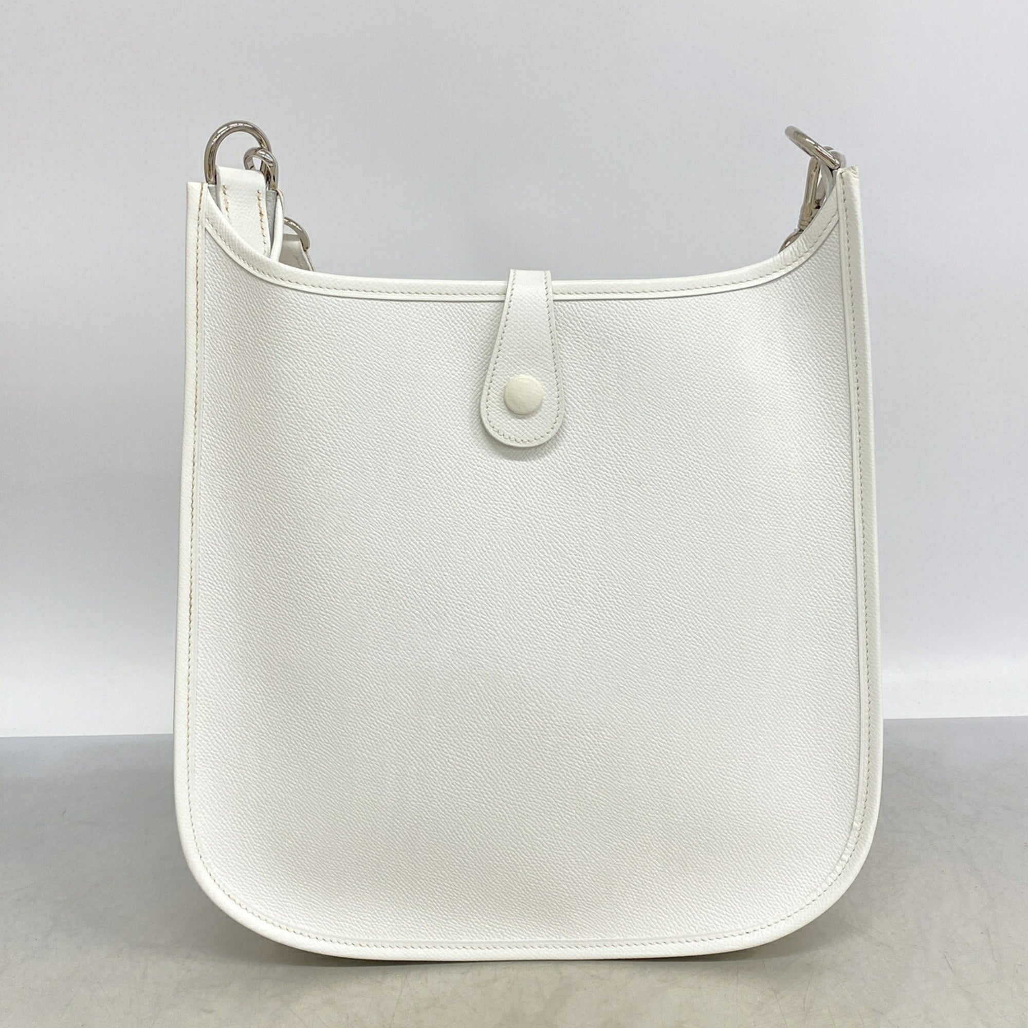 Hermes White Epsom Leather Leather Shoulder Bag (Pre-Owned)