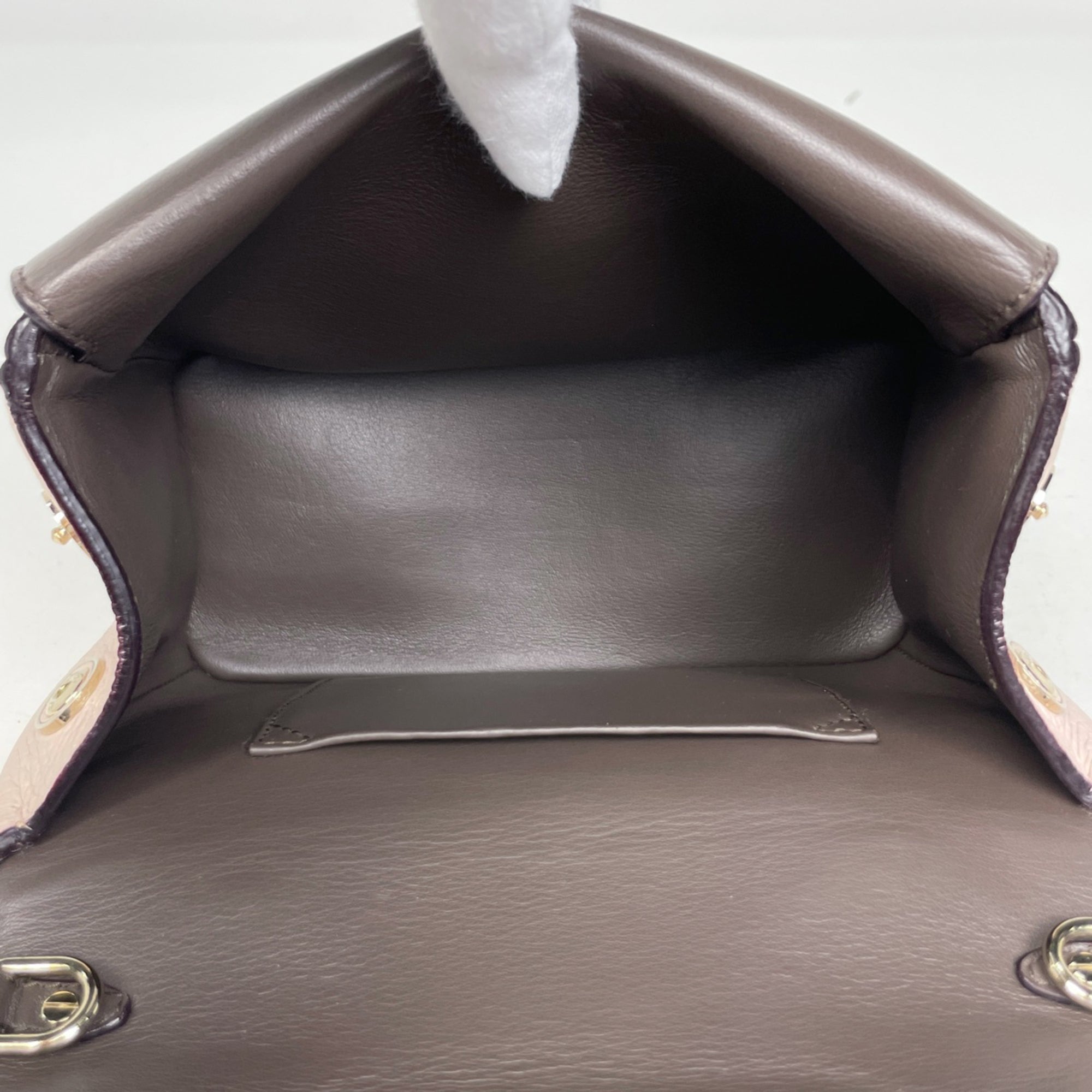Christian Dior Pink Beige Leather Handbag (Pre-Owned)