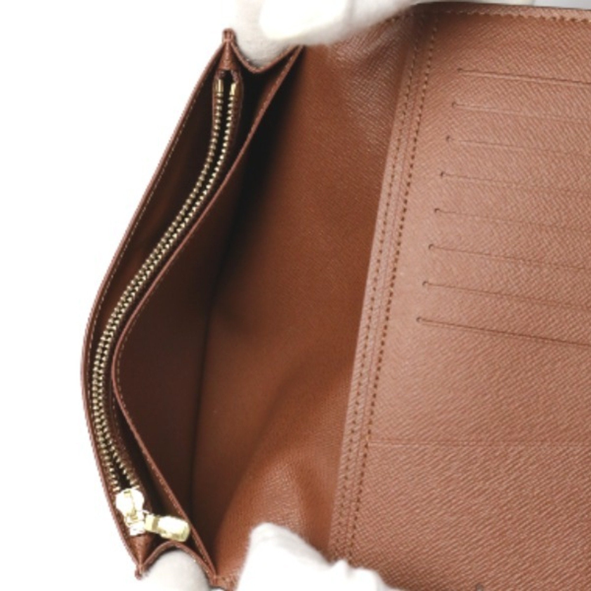 Louis Vuitton Monogram Brown Monogram Long Wallet (Bi-Fold) (Pre-Owned)