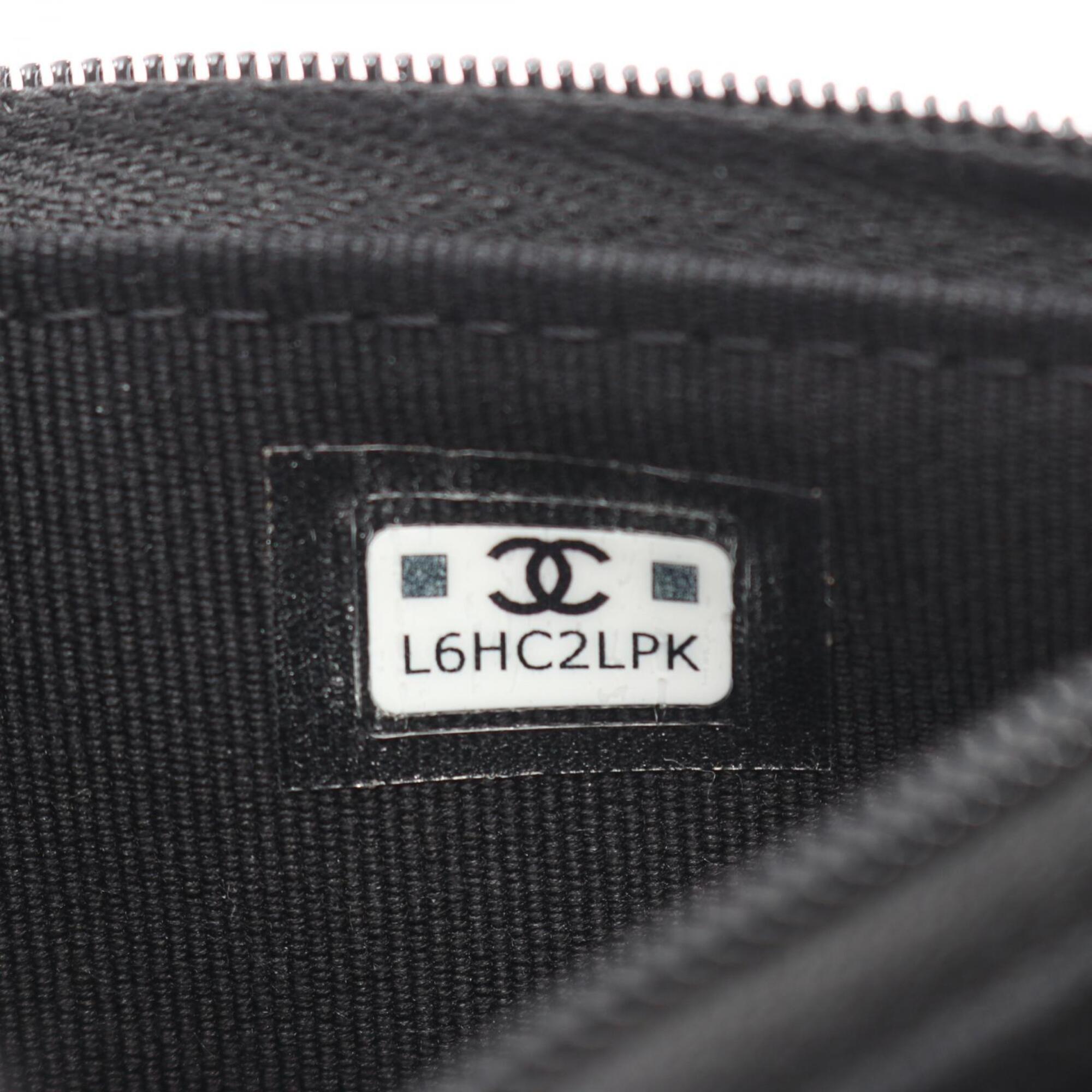 Chanel Matelasse Black Grained Calfskin Handbag Shoulder Bag (Pre-Owned)
