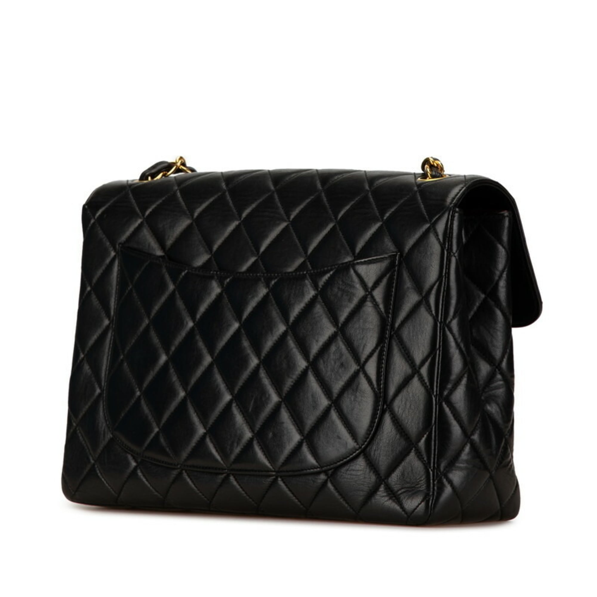 Chanel Black Leather Shoulder Bag (Pre-Owned)