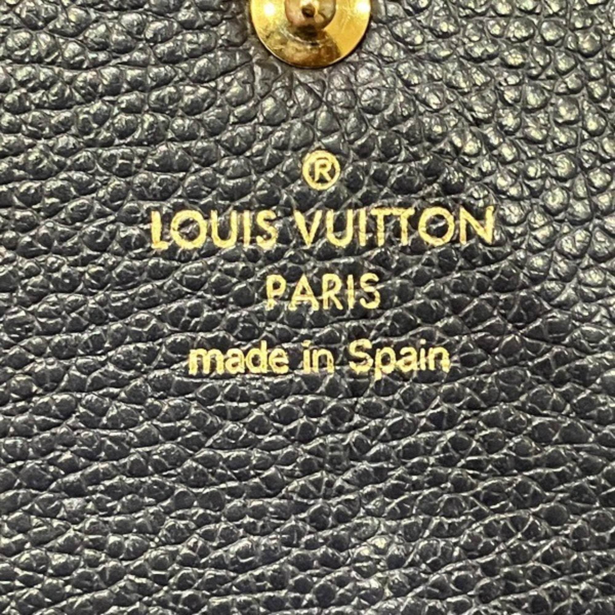 Louis Vuitton Monogram Empreinte Marine Rouge Rouge Monogram Empreinte Leather Long Wallet (Bi-Fold) (Pre-Owned)