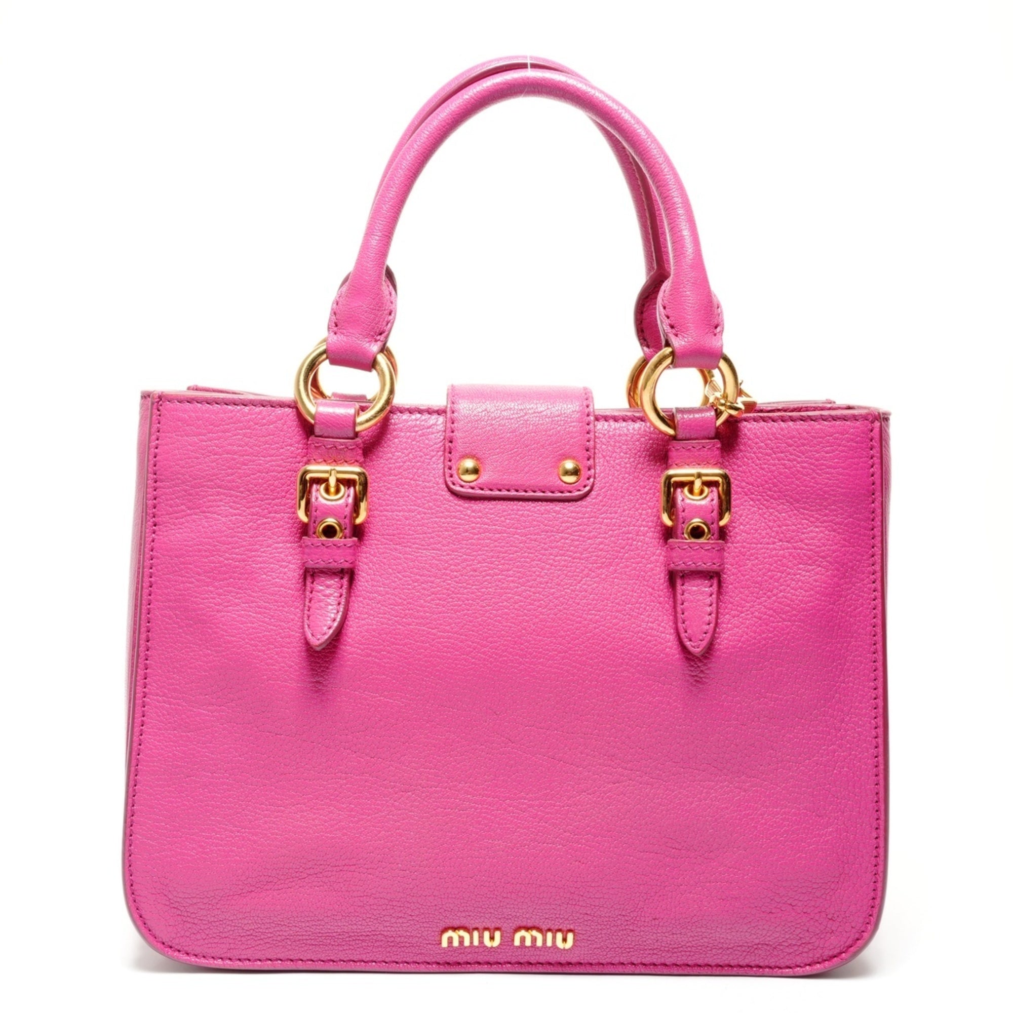 Miu Miu Pink Leather Shoulder Bag (Pre-Owned)
