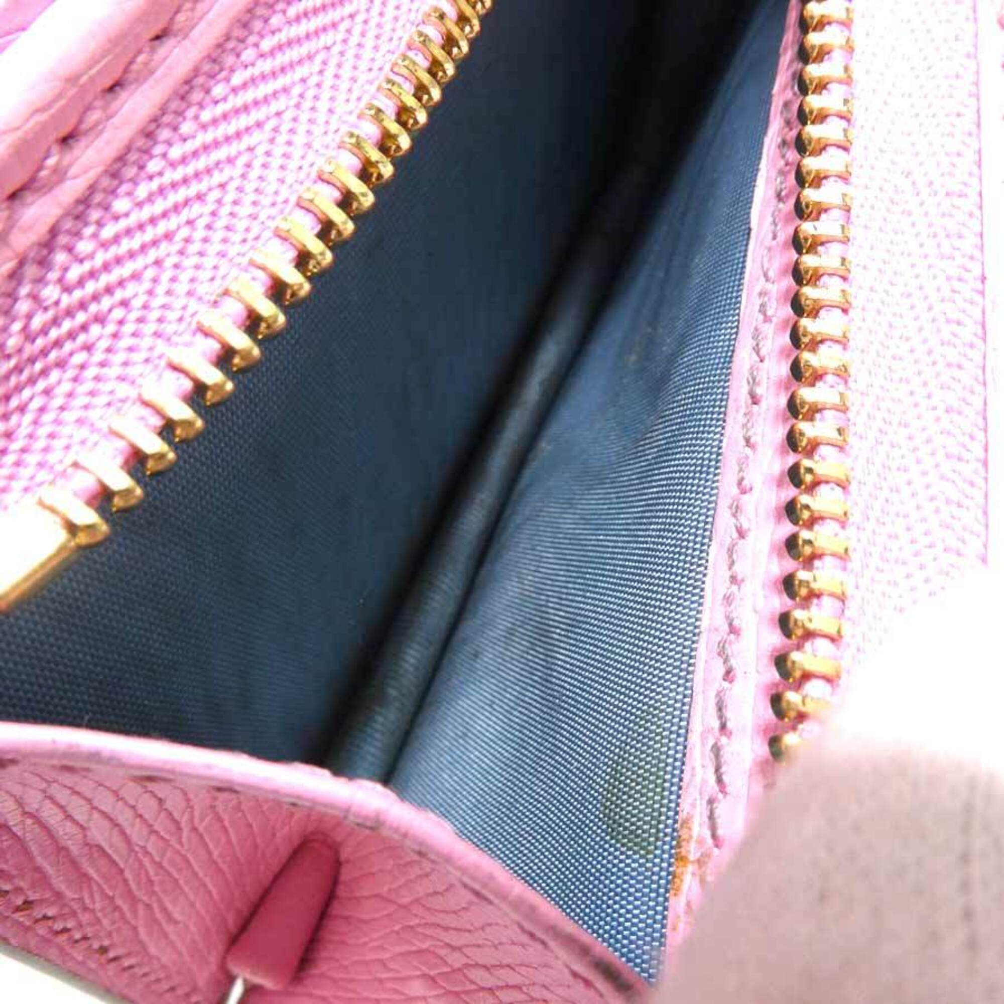 Gucci Pink Leather Wallet (Bi-Fold) (Pre-Owned)