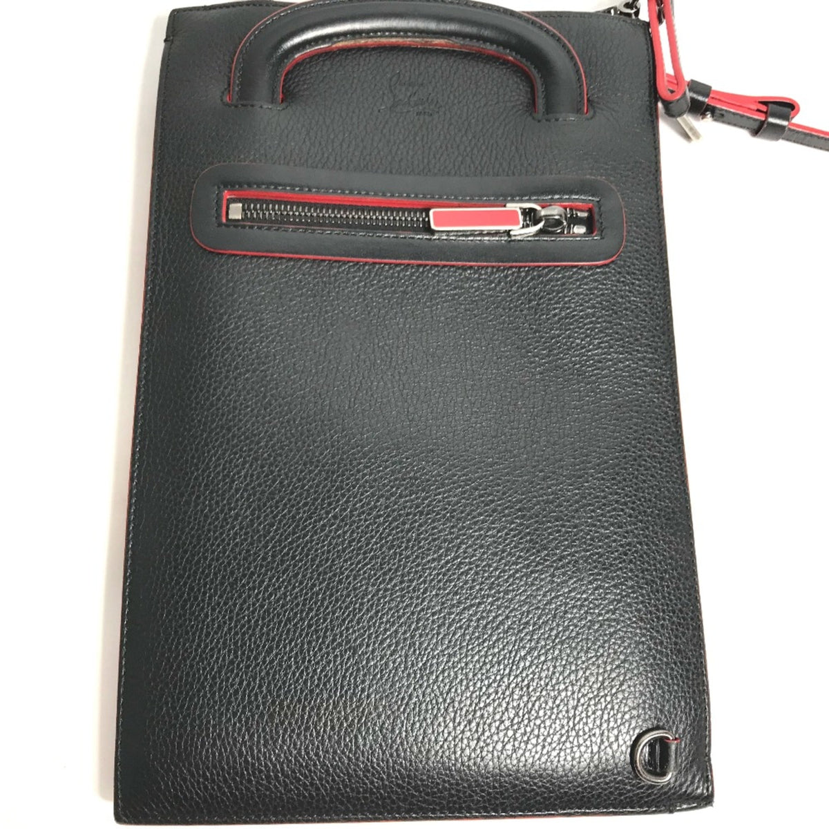 Christian Louboutin Black Leather Shoulder Bag (Pre-Owned)